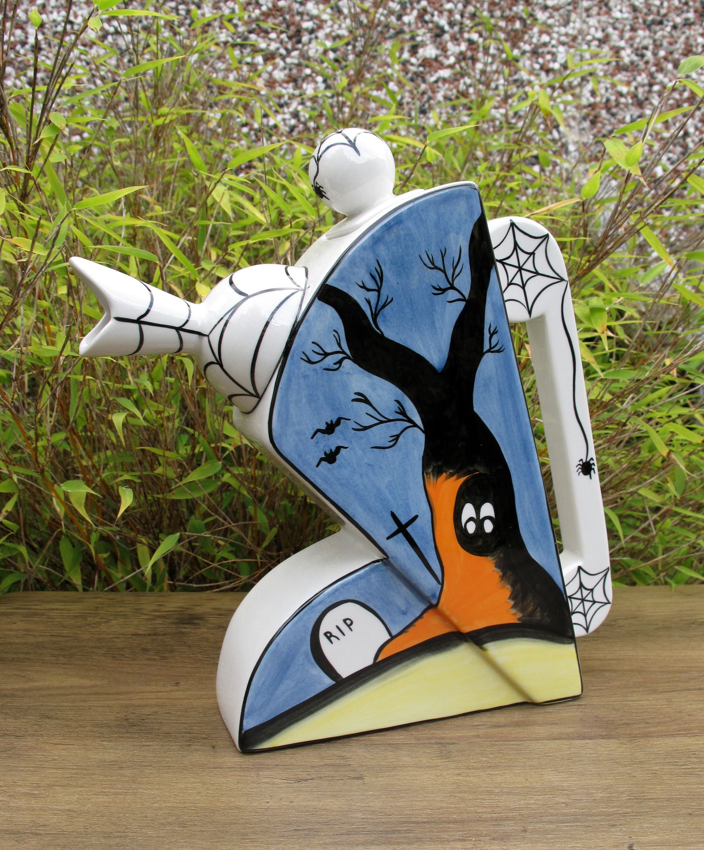 Lorna Bailey SPOOKY GRAVEYARD FLAPPER TEAPOT OCT 2004 ( Ref. New Millennium )