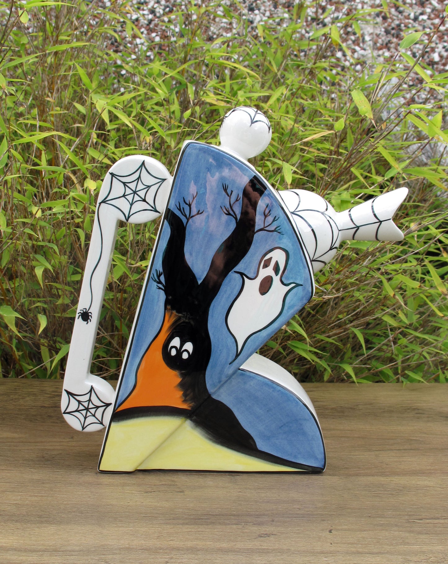 Lorna Bailey SPOOKY GRAVEYARD FLAPPER TEAPOT OCT 2004 ( Ref. New Millennium )