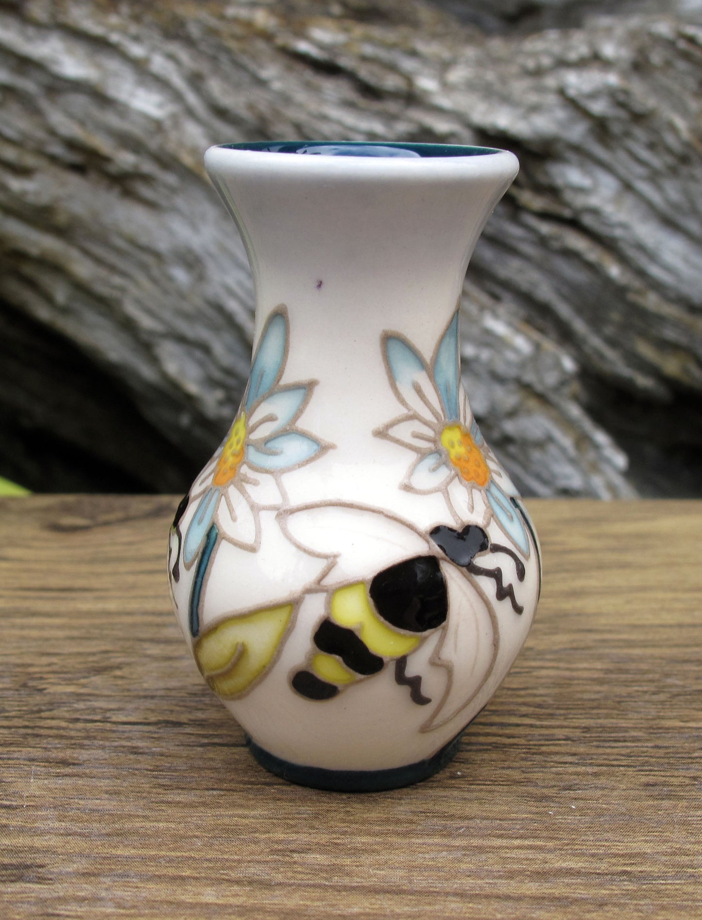 Moorcroft Miniature DANCE OF THE BEES 49/2 Vase ( Month April ) RRP £143