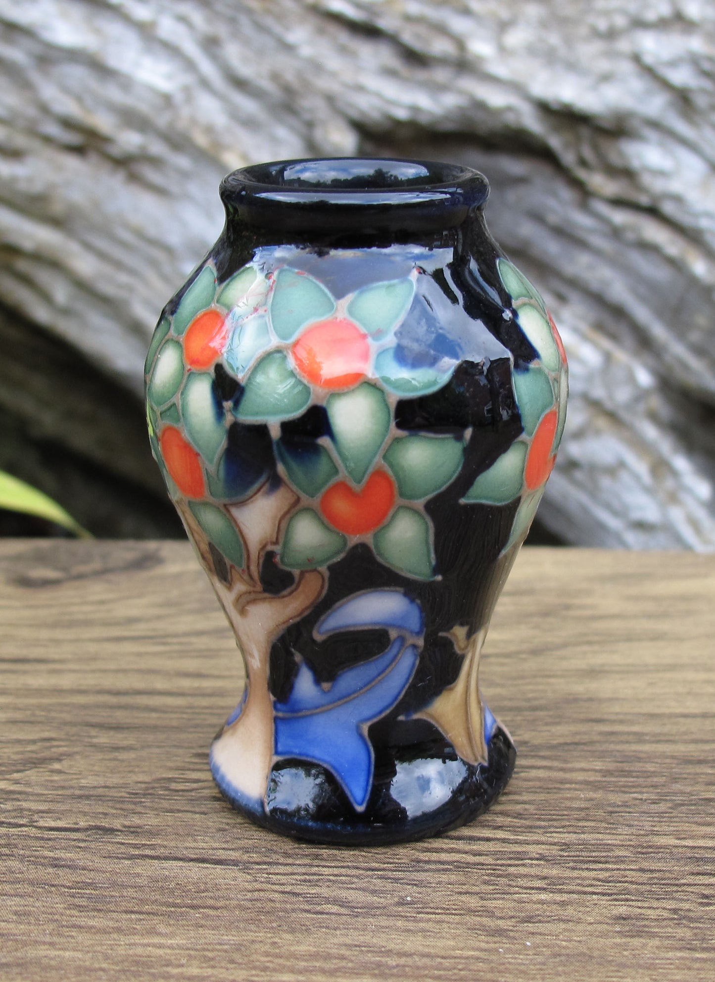 Moorcroft ORANGE TREE Miniature vase 46/2 Retail Price £174 William Morris