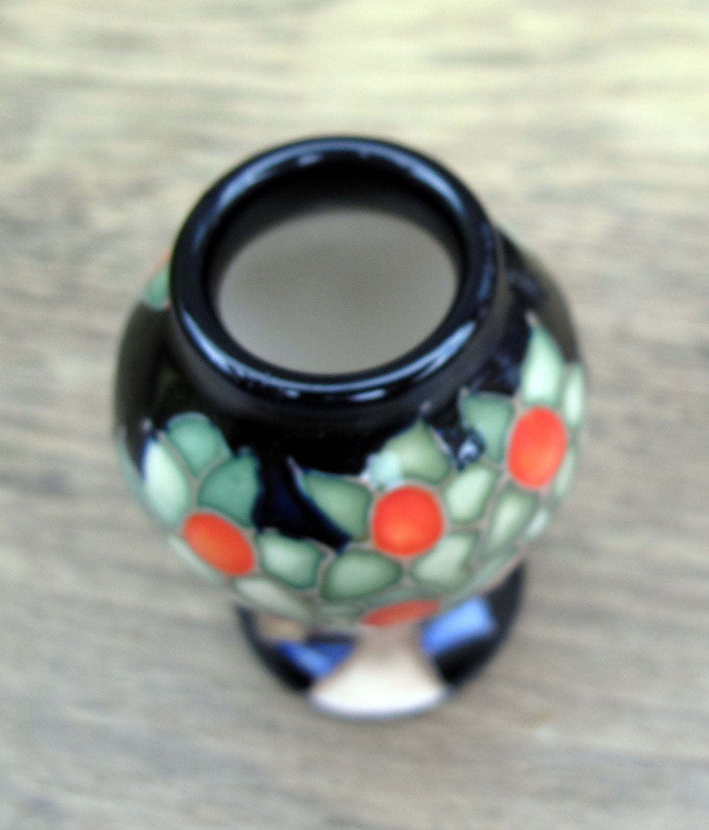 Moorcroft ORANGE TREE Miniature vase 46/2 Retail Price £174 William Morris