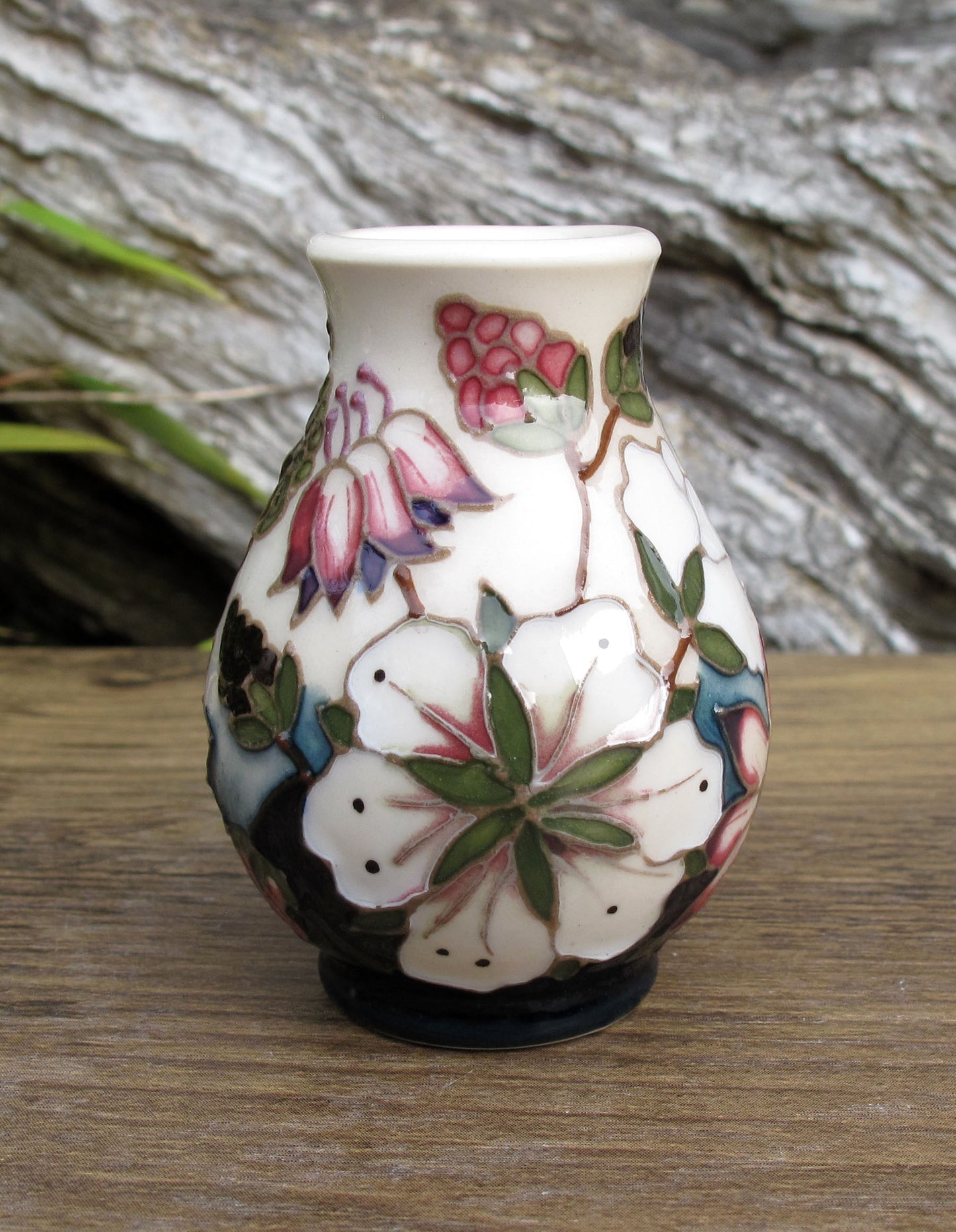 Moorcroft Exquisite Miniature Bramble Revisited 7/2 Vase Retail Price £190