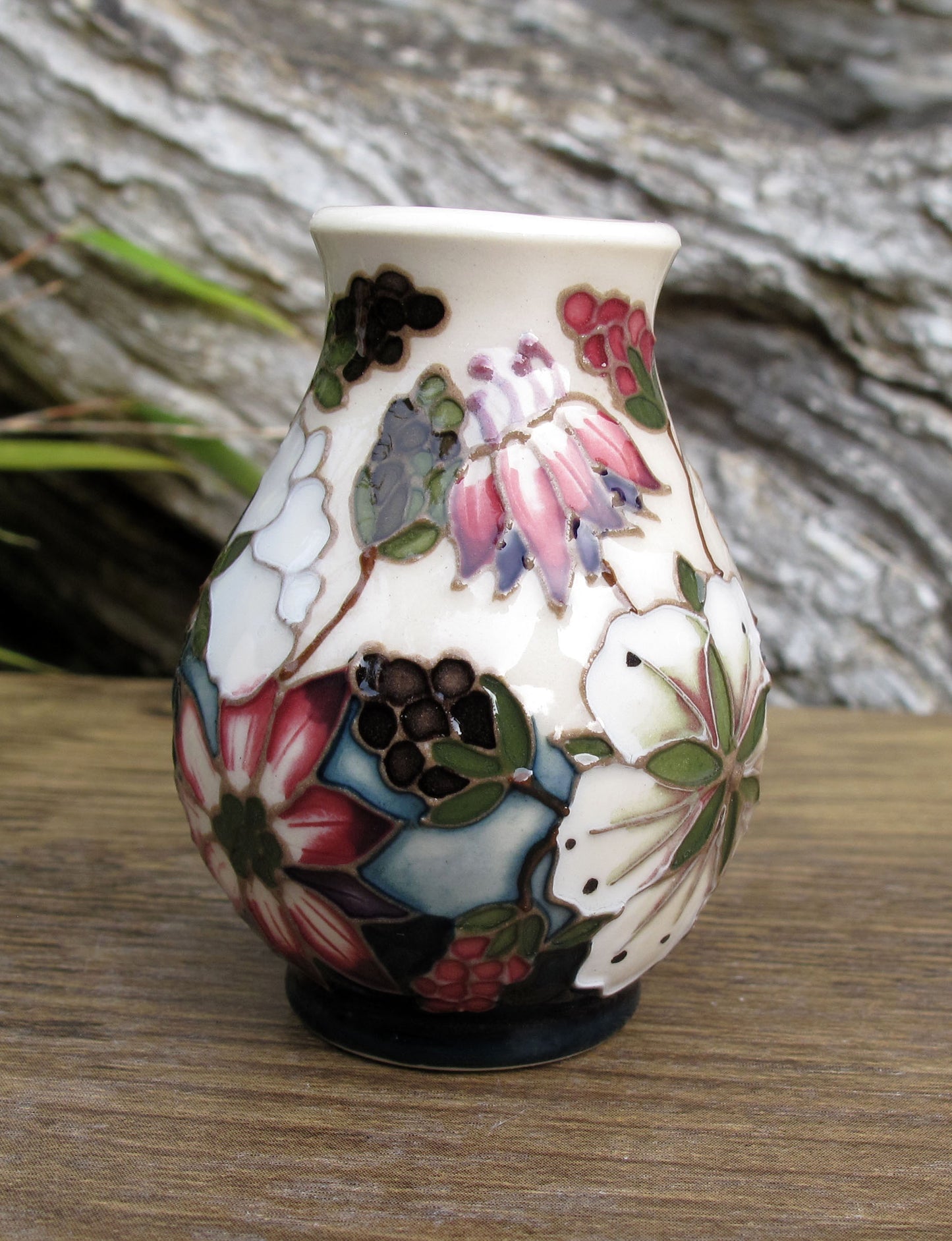 Moorcroft Exquisite Miniature Bramble Revisited 7/2 Vase Retail Price £190
