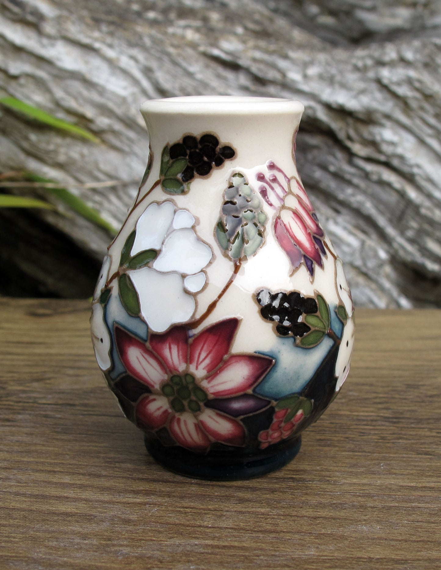 Moorcroft Exquisite Miniature Bramble Revisited 7/2 Vase Retail Price £190