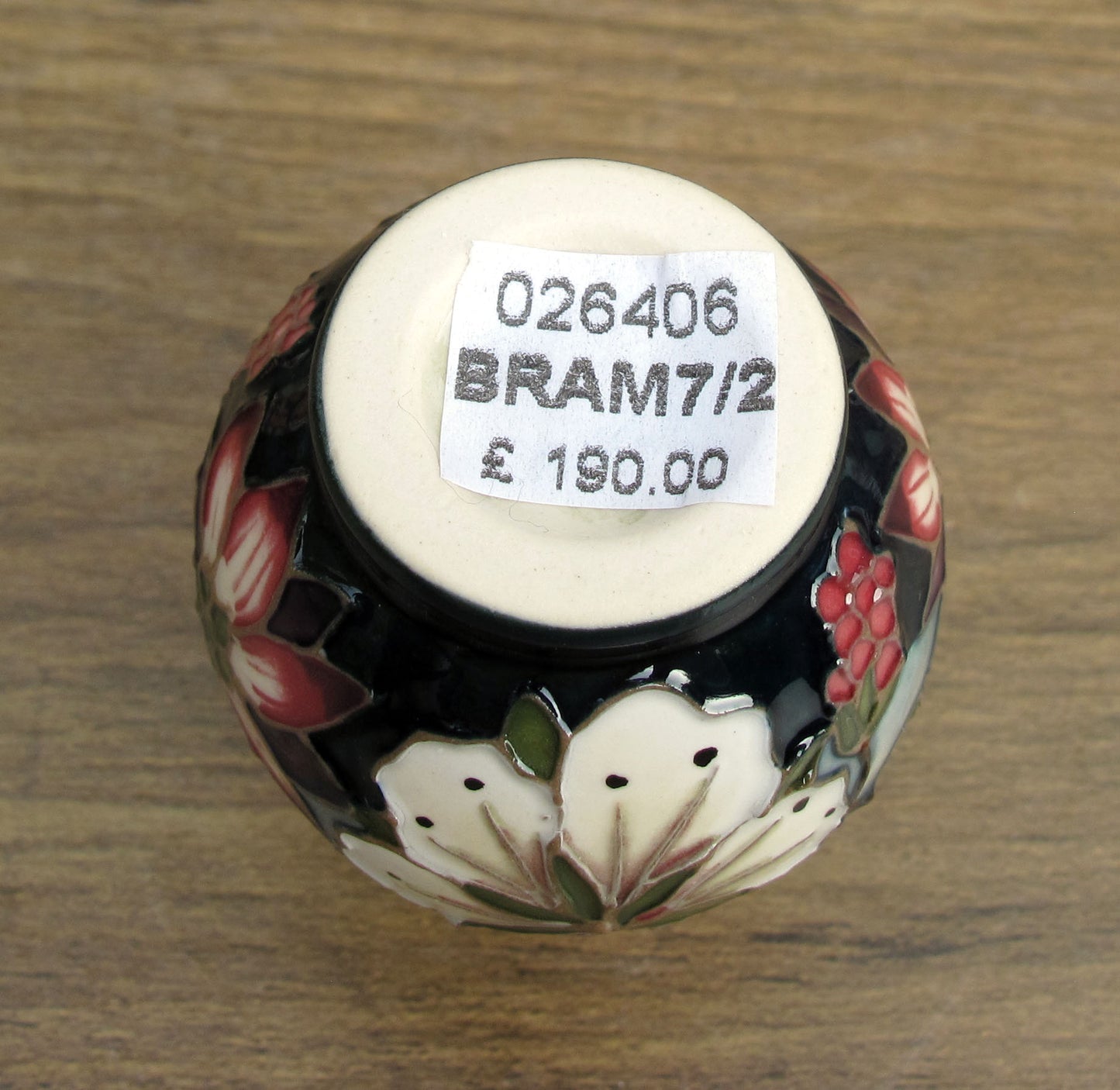 Moorcroft Exquisite Miniature Bramble Revisited 7/2 Vase Retail Price £190