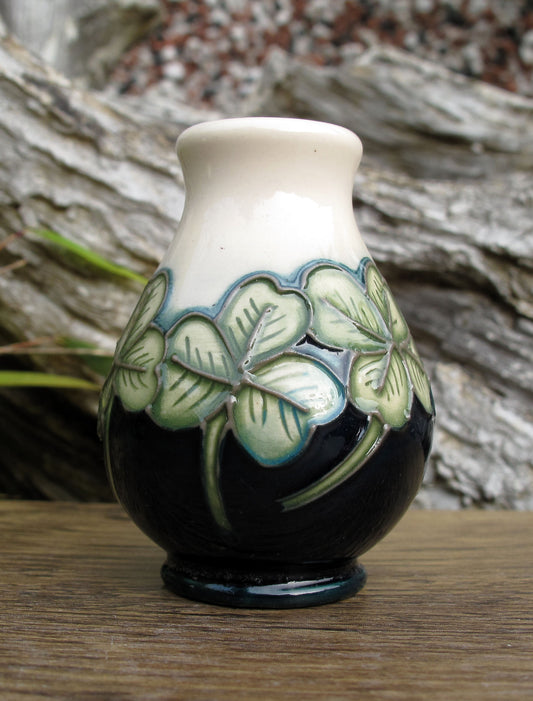 Moorcroft Exquisite CLOVER Miniature Vase Shape 7/2 Retail Price £115