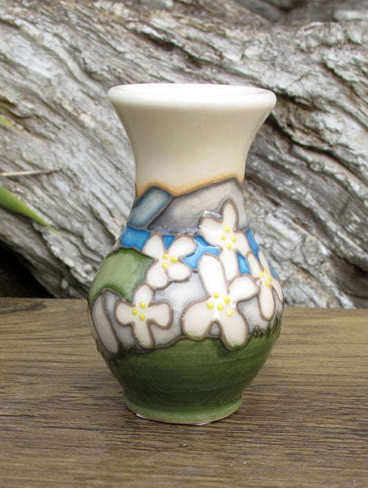 Moorcroft Exquisite SUMMER'S SHORELINE Miniature Vase 49/2 Retail Price £158