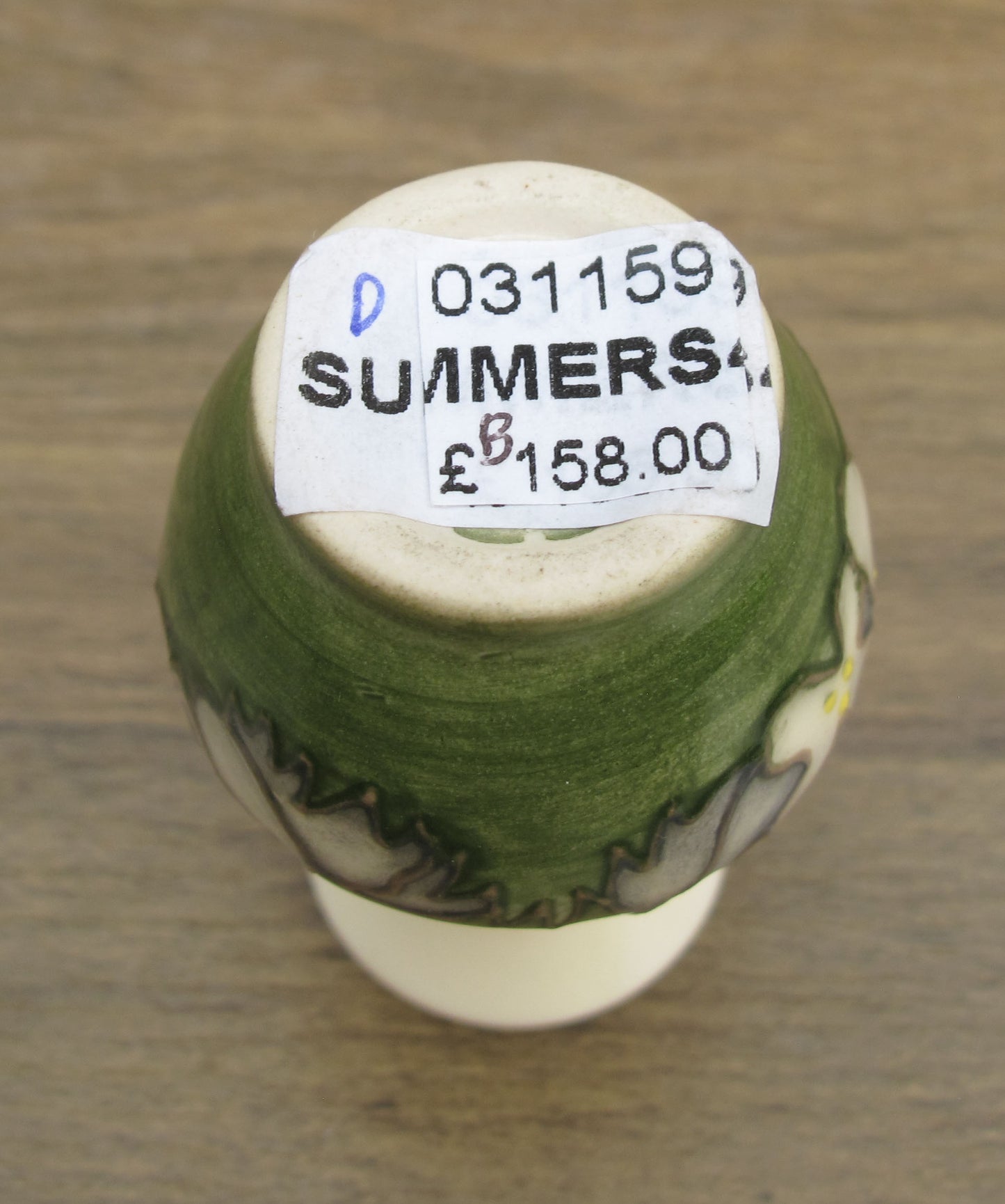 Moorcroft Exquisite SUMMER'S SHORELINE Miniature Vase 49/2 Retail Price £158