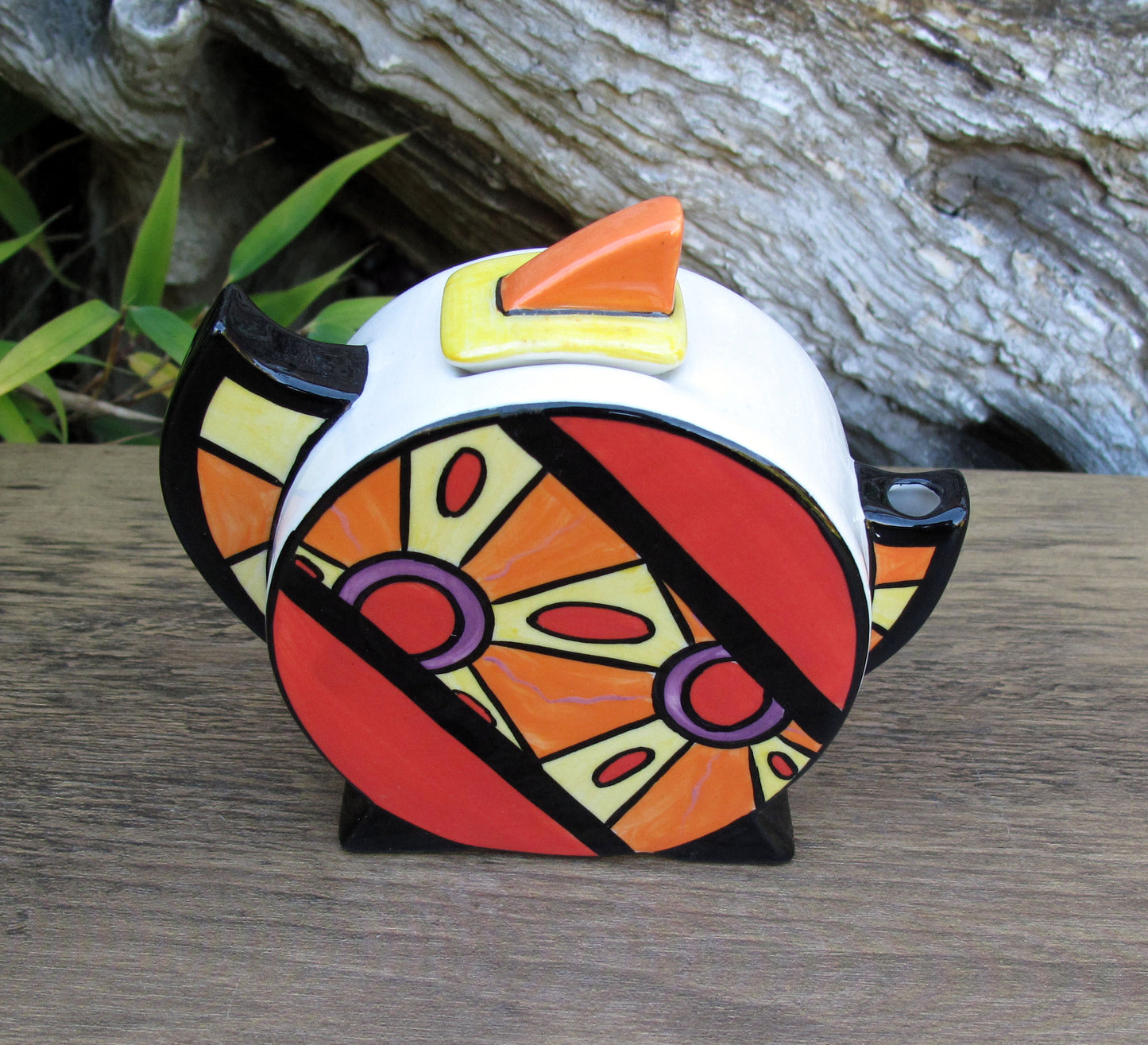 Lorna Bailey Rare Exquisite PROTOYTPE GEO MINI TEAPOT Dated 24.01.2002