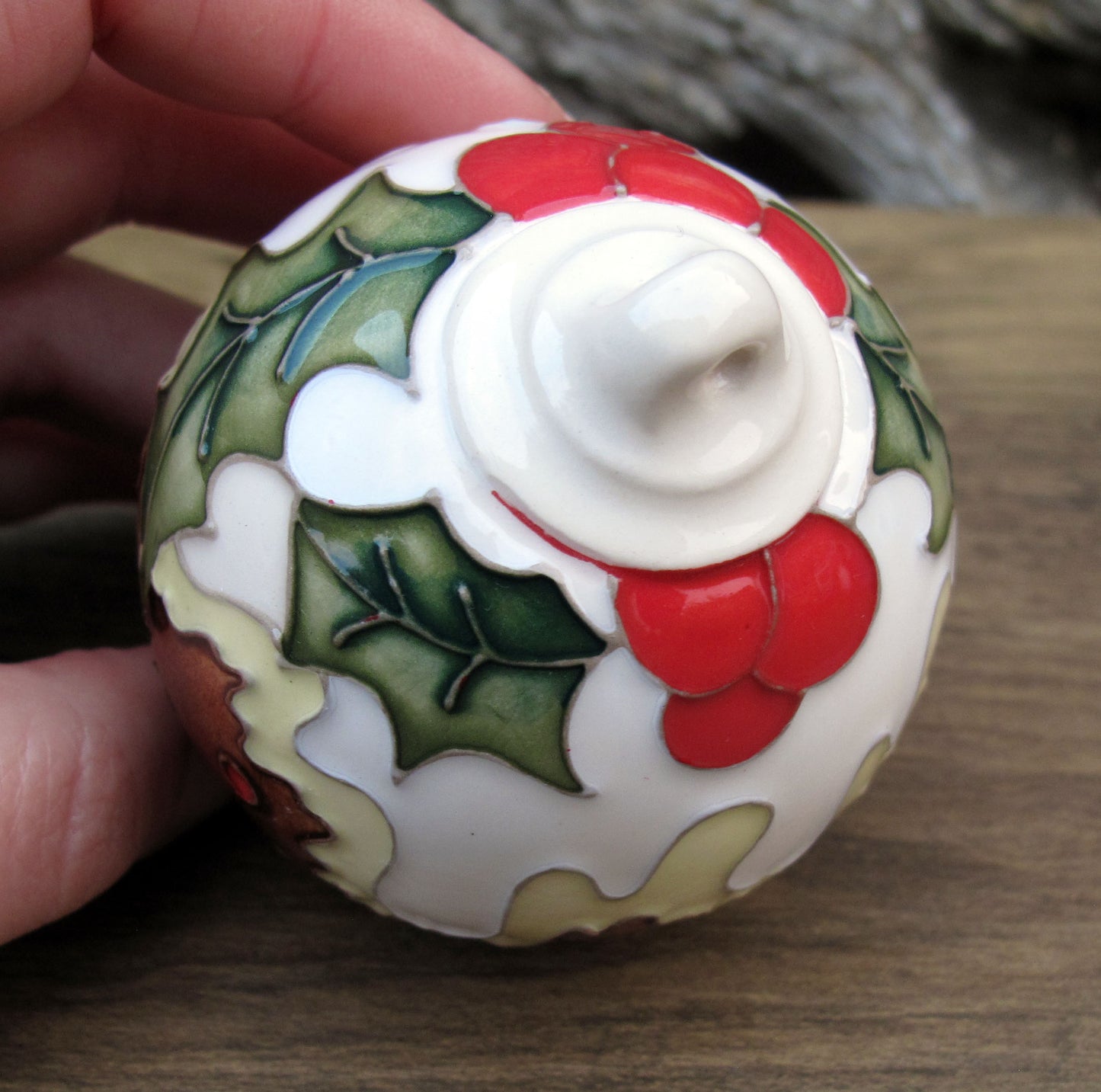 Moorcroft CHRISTMAS PUDDING BAUBLE Retail Price £190 Tree Decoration