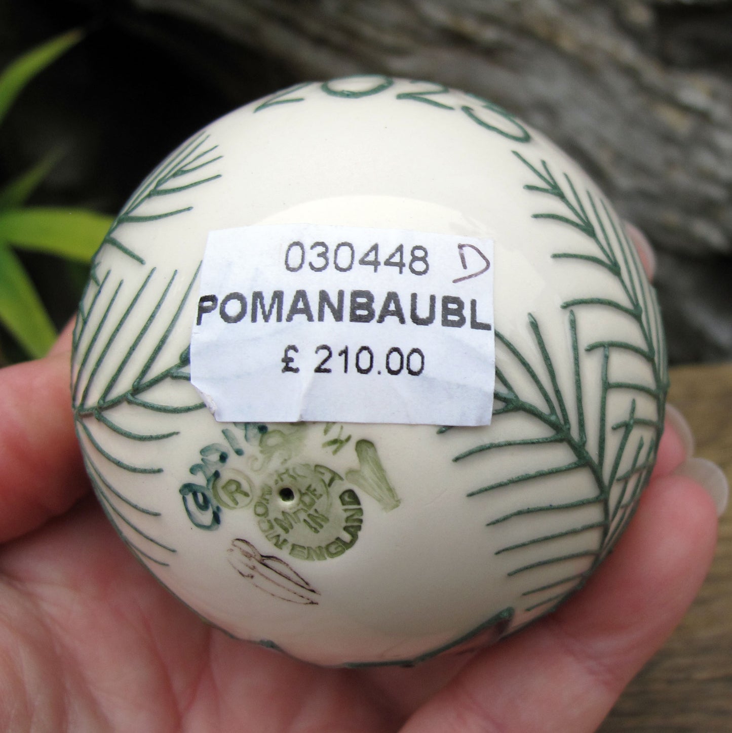 Moorcroft POMANDER BAUBLE 2023 Retail Price £210 Christmas Tree Decoration