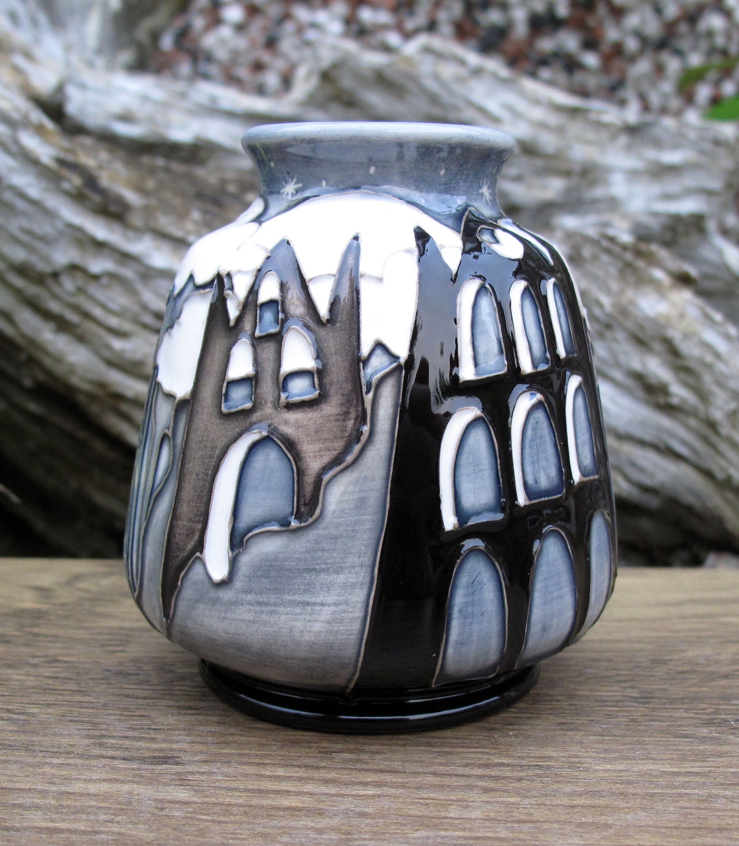 Moorcroft Exquisite SAMHAIN Whitby Abbey Vase Shape 198/3 Retail Price £430