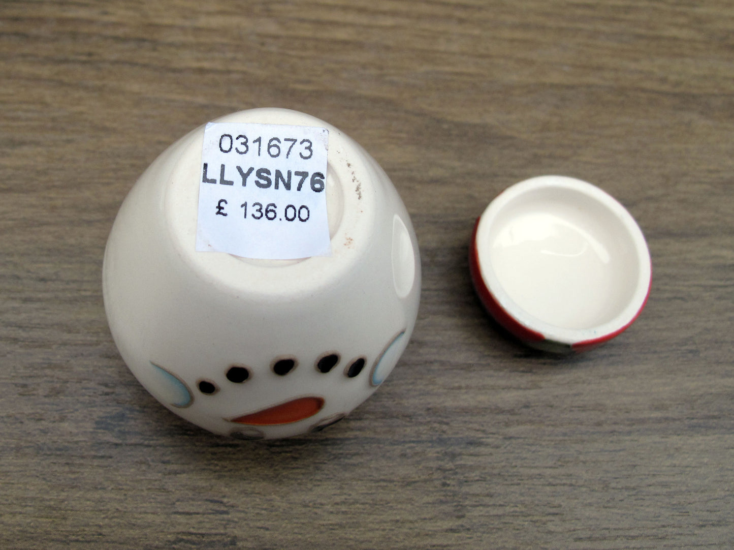 Moorcroft JOLLY SNOWMAN Miniature Ginger Jar 769/2 Retail Price £136 Christmas