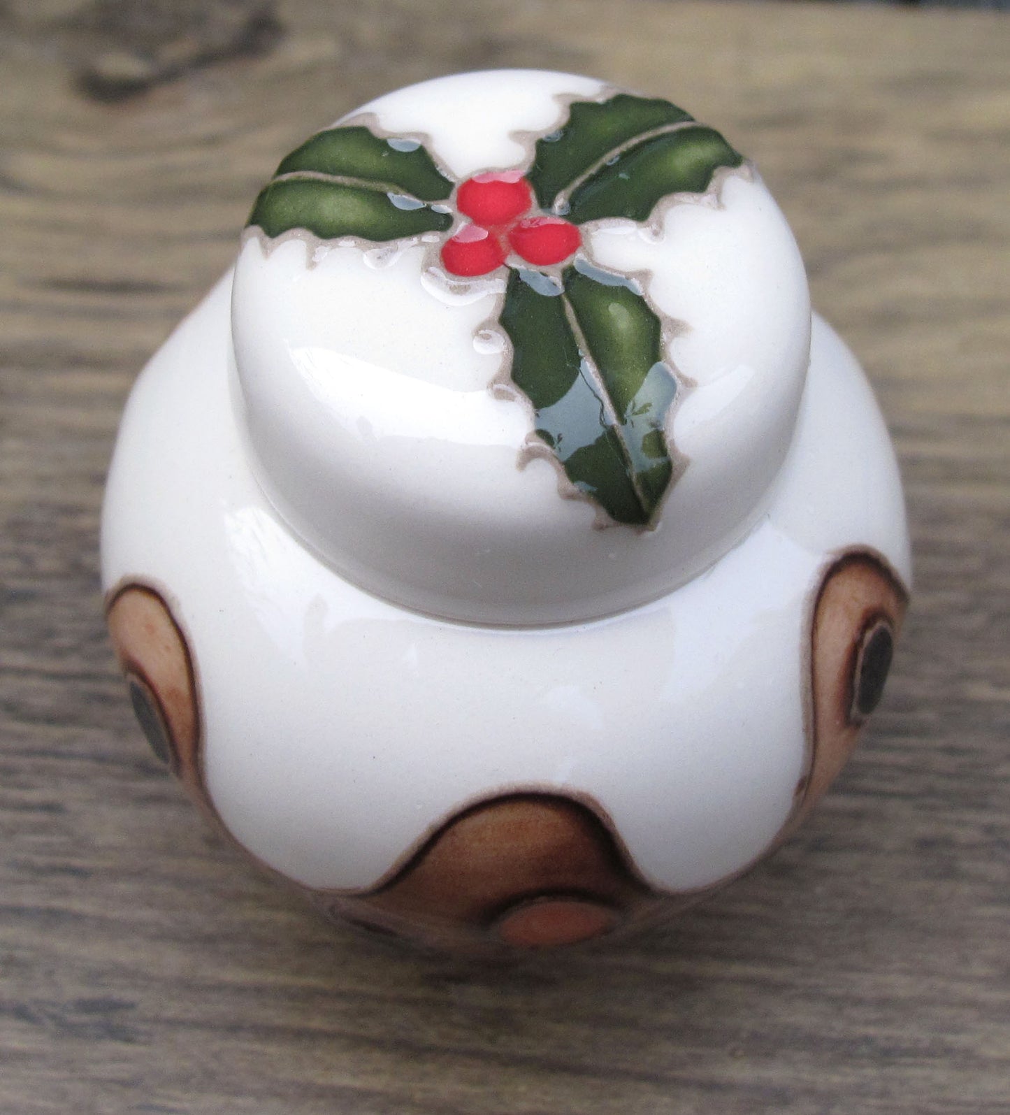 Moorcroft PLUM PUDDING Miniature Ginger Jar 769/2 Retail Price £152 Christmas