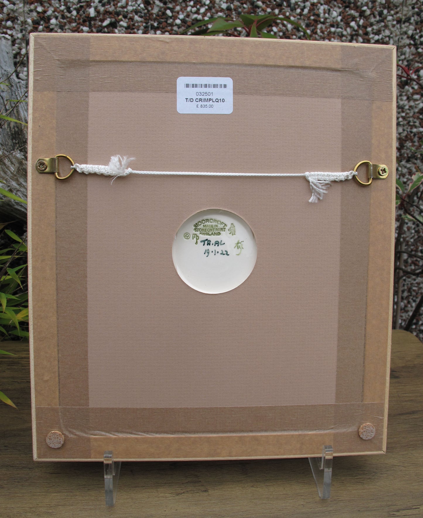 Moorcroft Very Rare CRIMSON ROSELLA Trial 19.1.22 Plaque PLQ8 Retail Price £835