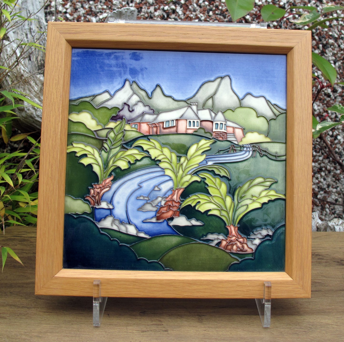 Moorcroft Rare SAGANA LODGE Trial Dated 22.6.21 Plaque PLQ8 Retail Price £540