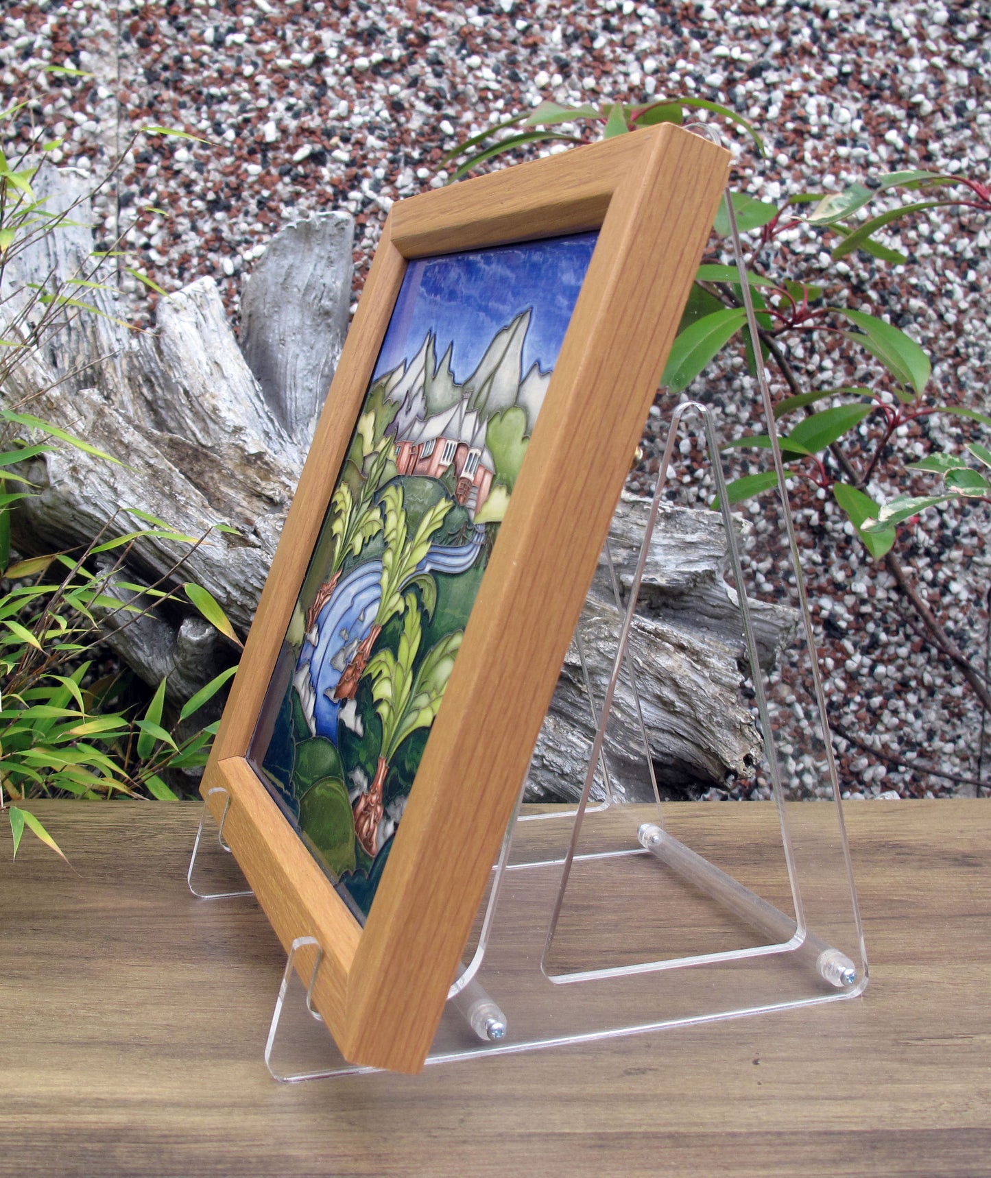 Moorcroft Rare SAGANA LODGE Trial Dated 22.6.21 Plaque PLQ8 Retail Price £540