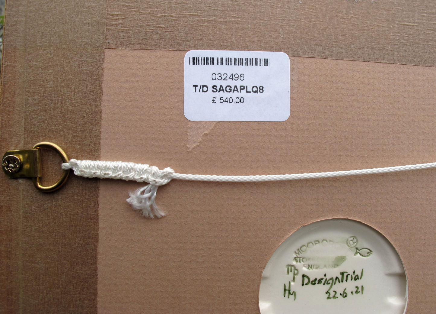 Moorcroft Rare SAGANA LODGE Trial Dated 22.6.21 Plaque PLQ8 Retail Price £540