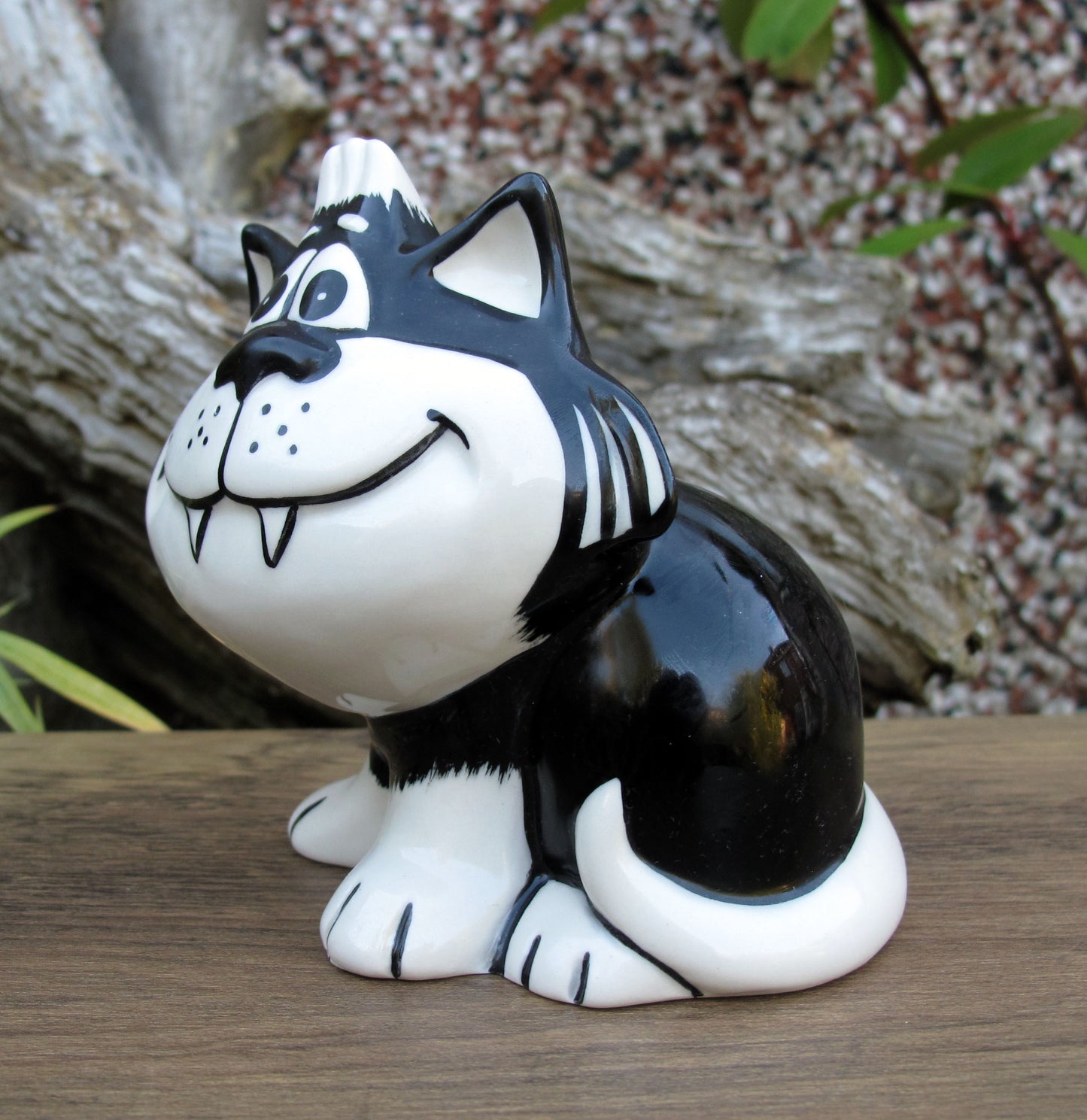 Lorna Bailey Rare PROTOTYPE COLOURWAY ZIGGY CAT 2006 Black/White HALLOWEEN CAT