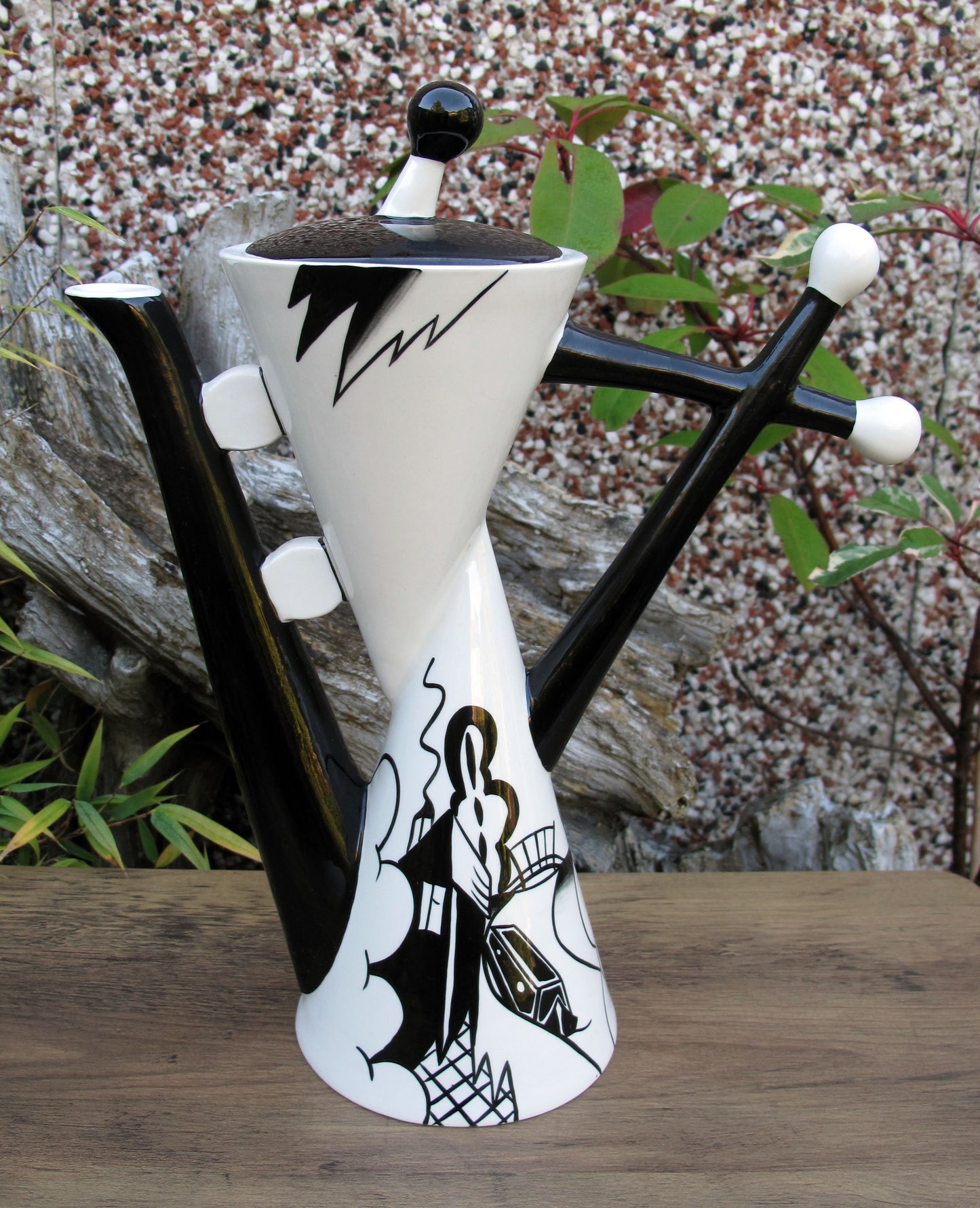 Lorna Bailey RARE LARGE LONGPORT WHARF DOUBLE COFFEE POT OPEN DAY 25/9/2004