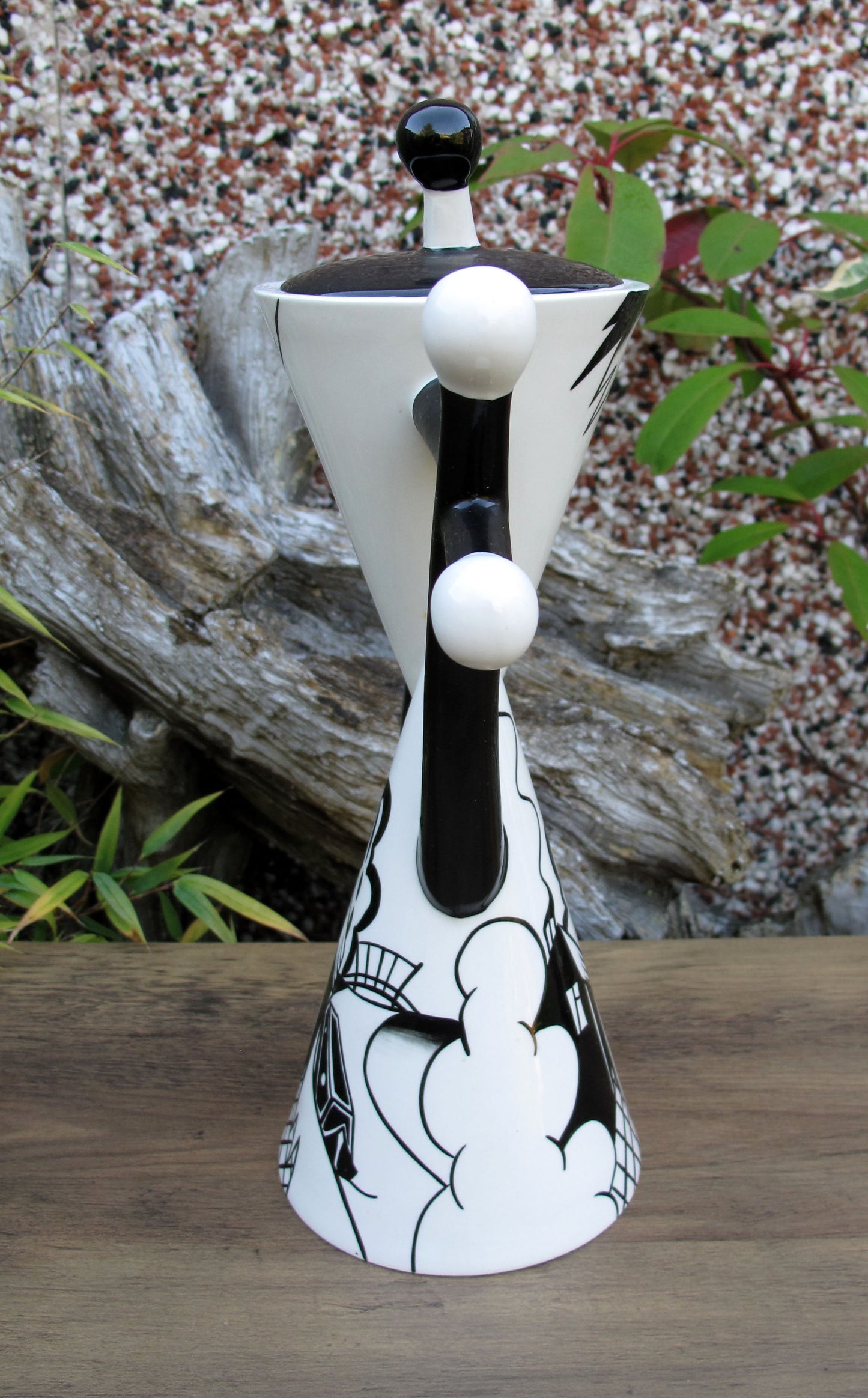 Lorna Bailey RARE LARGE LONGPORT WHARF DOUBLE COFFEE POT OPEN DAY 25/9/2004