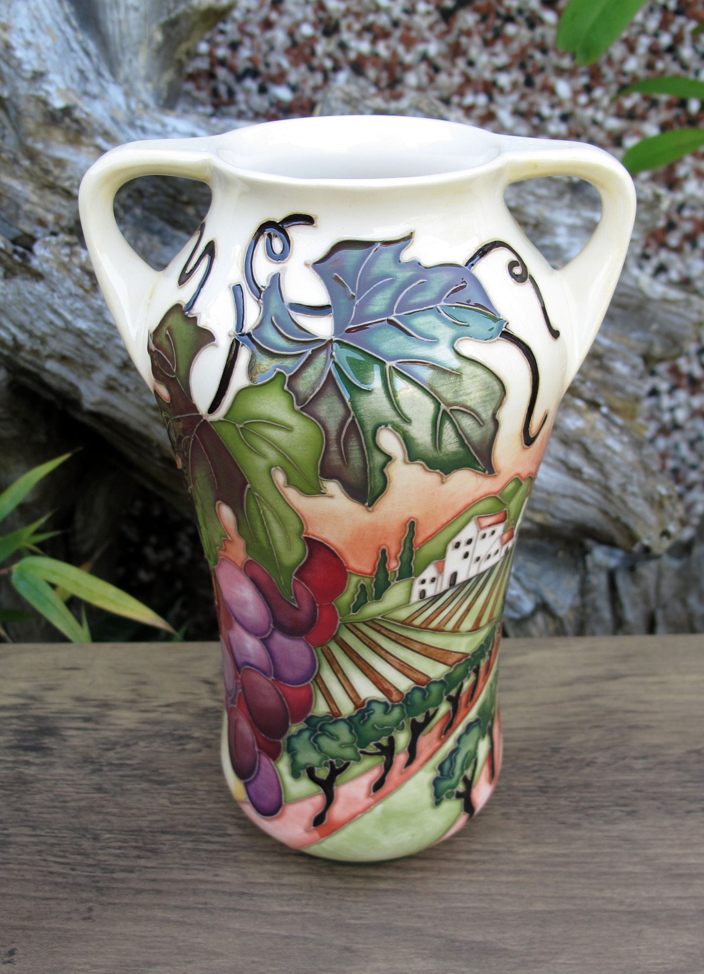 Share Moorcroft Rare VINEYARD GLORY Trial 10.6.24 Vase Shape 375/7 Retail Price £715