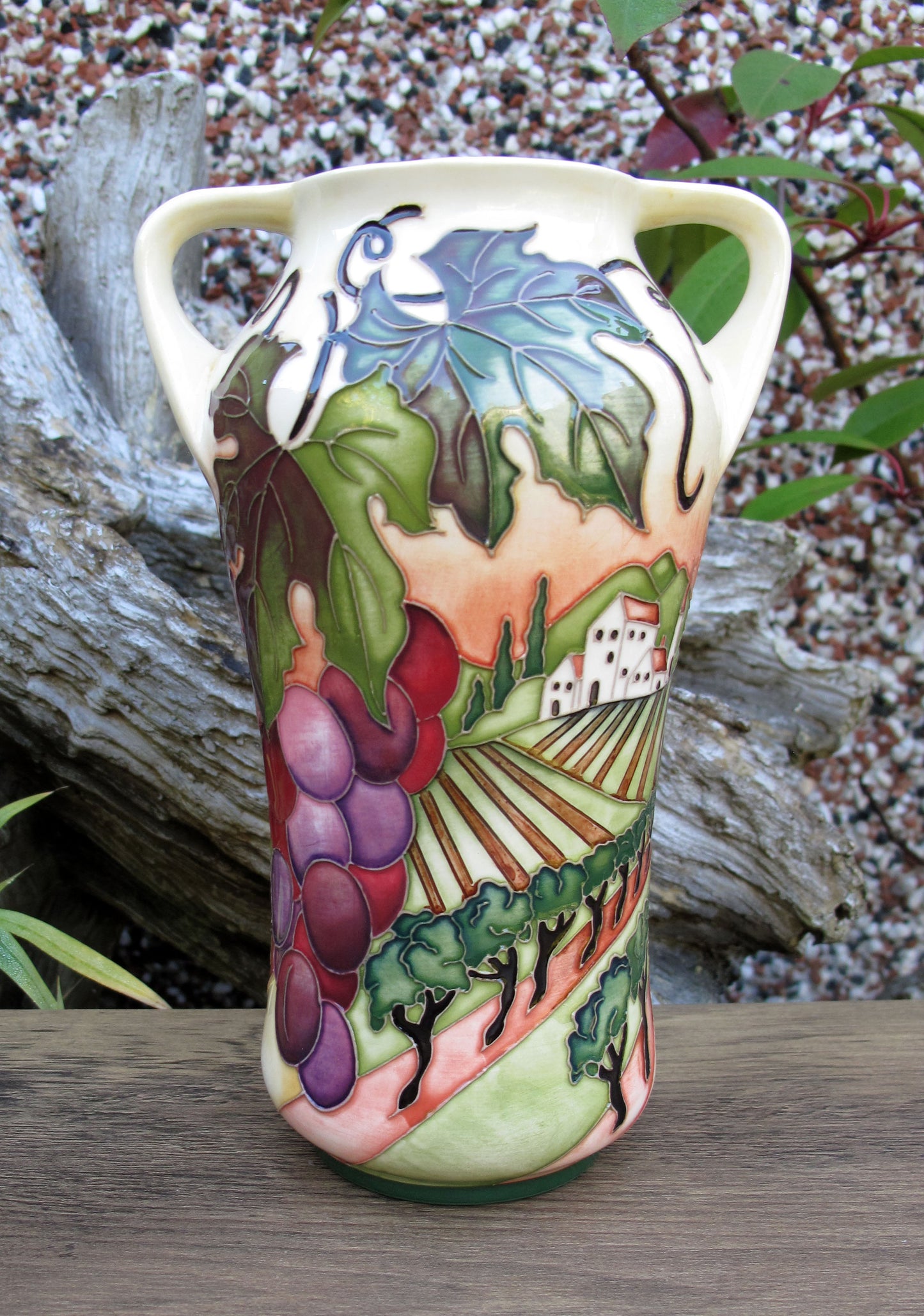 Share Moorcroft Rare VINEYARD GLORY Trial 10.6.24 Vase Shape 375/7 Retail Price £715