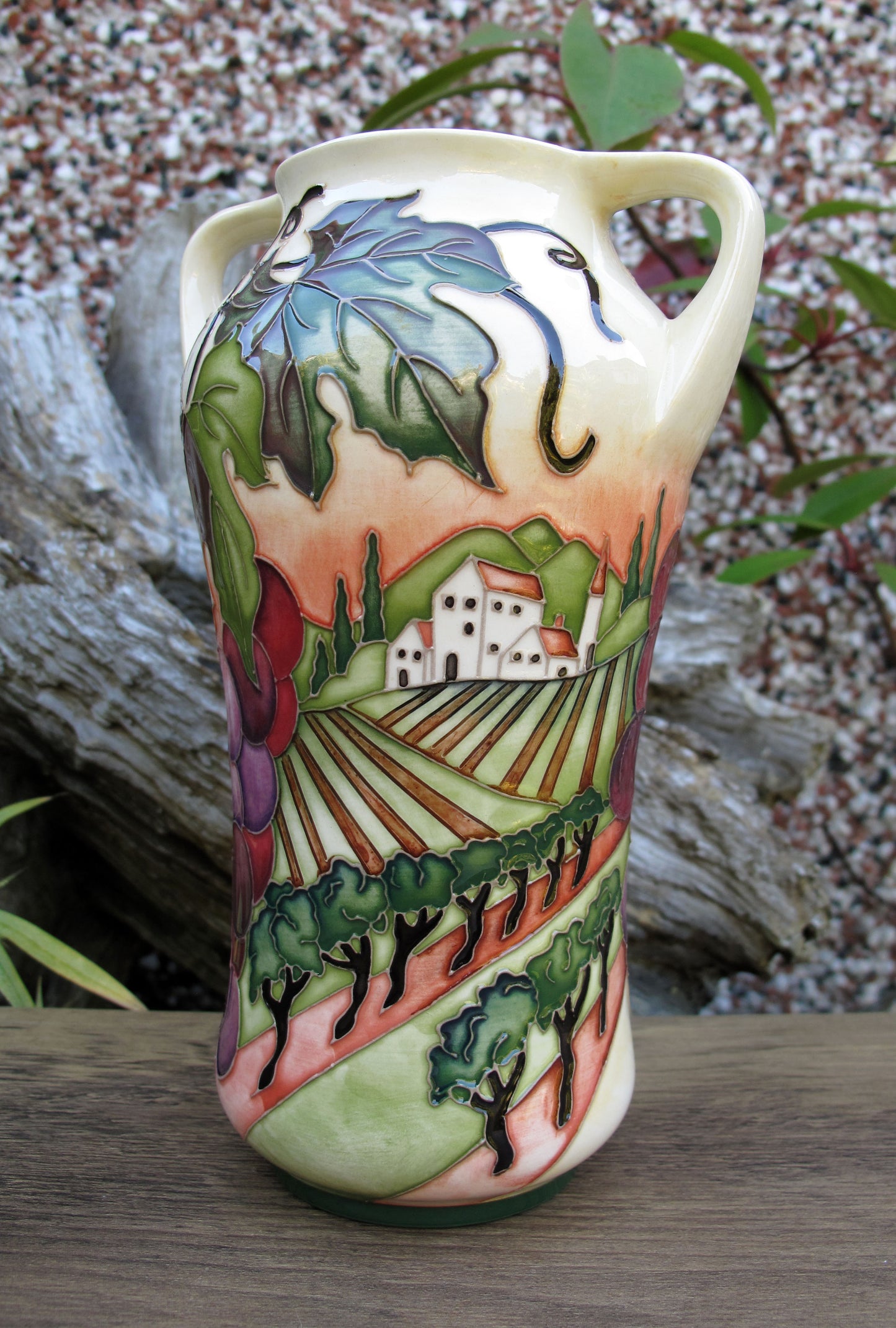 Share Moorcroft Rare VINEYARD GLORY Trial 10.6.24 Vase Shape 375/7 Retail Price £715