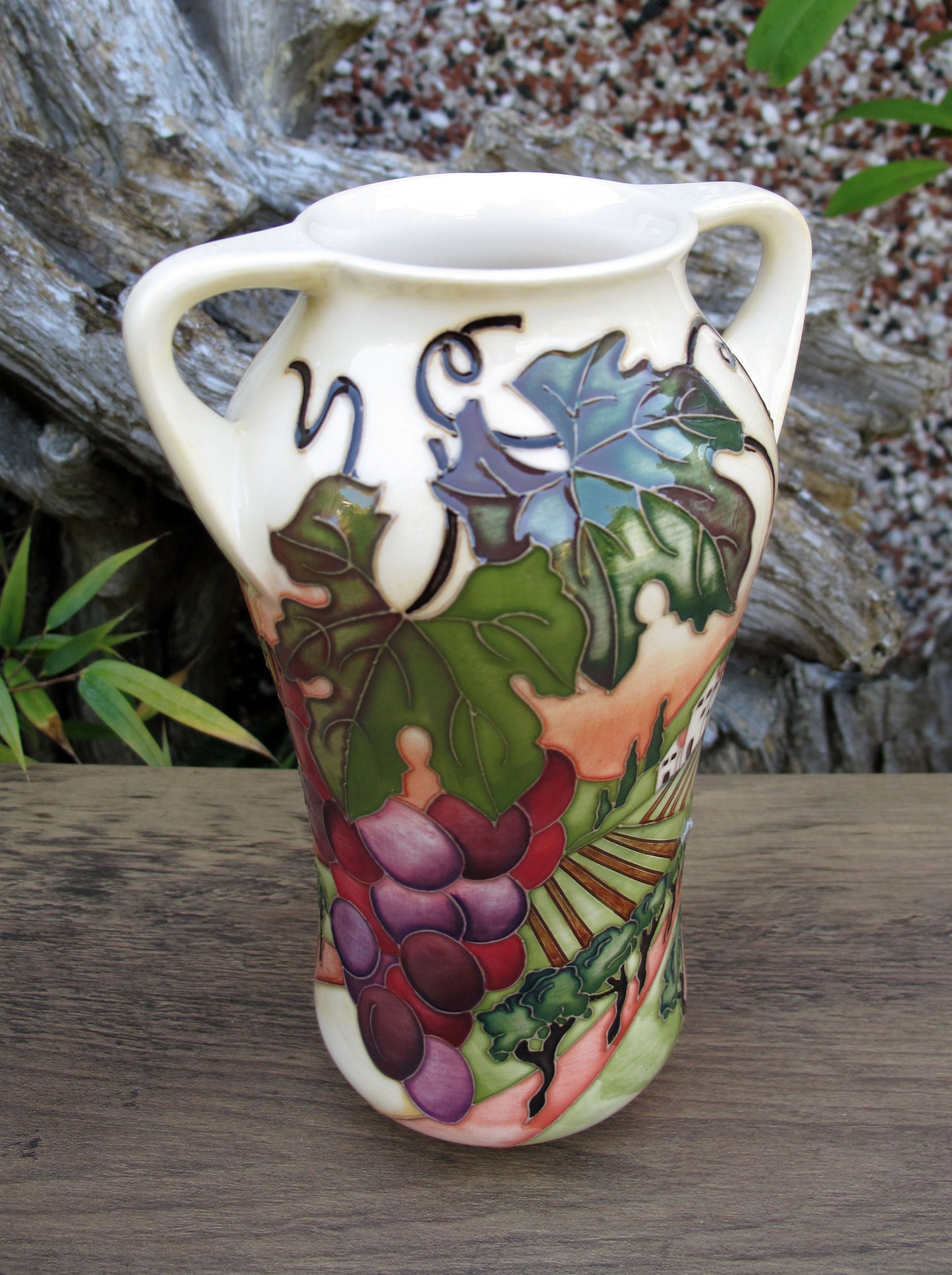 Share Moorcroft Rare VINEYARD GLORY Trial 10.6.24 Vase Shape 375/7 Retail Price £715