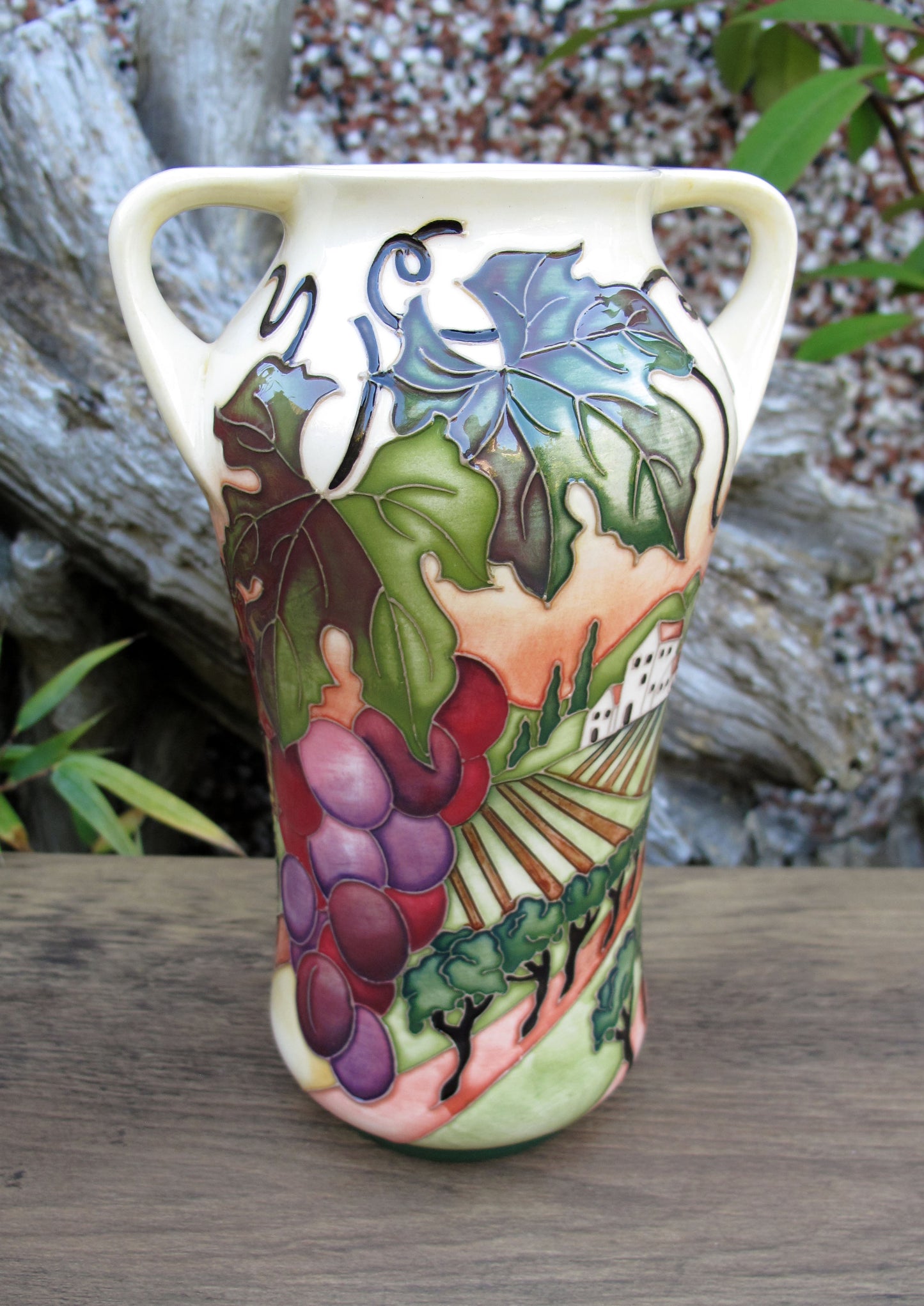Share Moorcroft Rare VINEYARD GLORY Trial 10.6.24 Vase Shape 375/7 Retail Price £715
