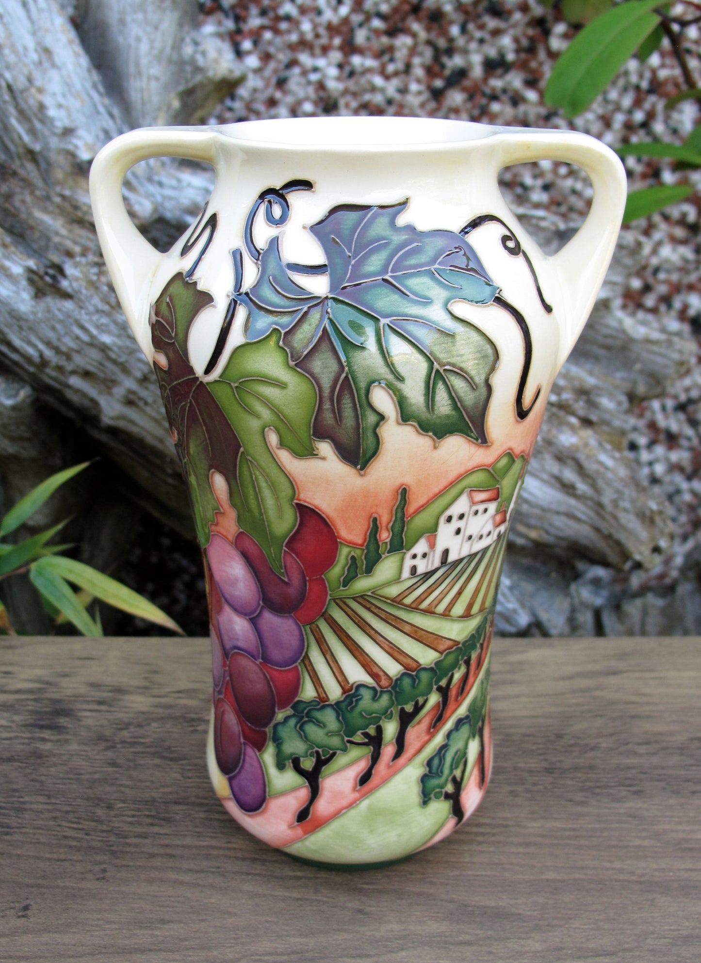 Share Moorcroft Rare VINEYARD GLORY Trial 10.6.24 Vase Shape 375/7 Retail Price £715