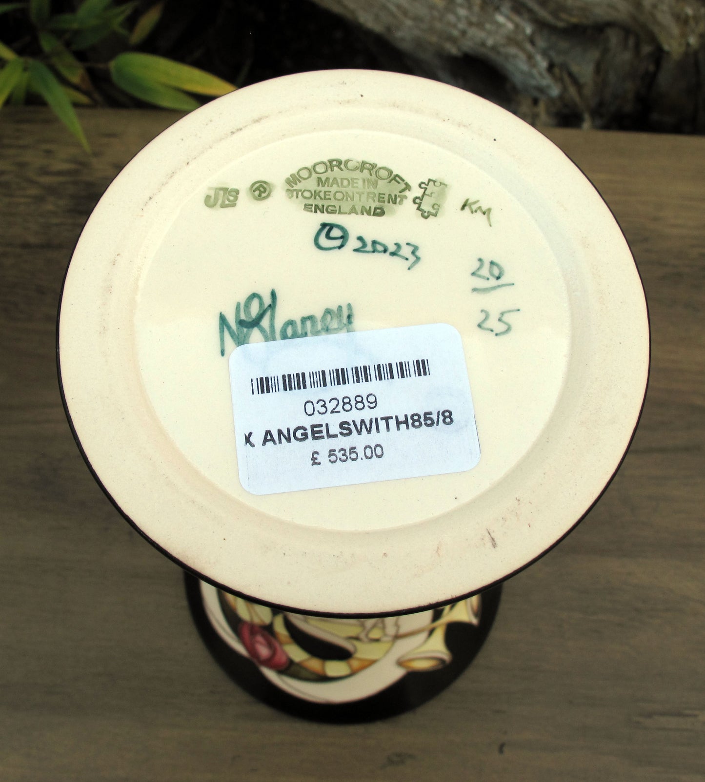 Moorcroft ANGELS WITH TRUMPETS Vase 85/8 Limited Edition 20/25 Retail Price £535