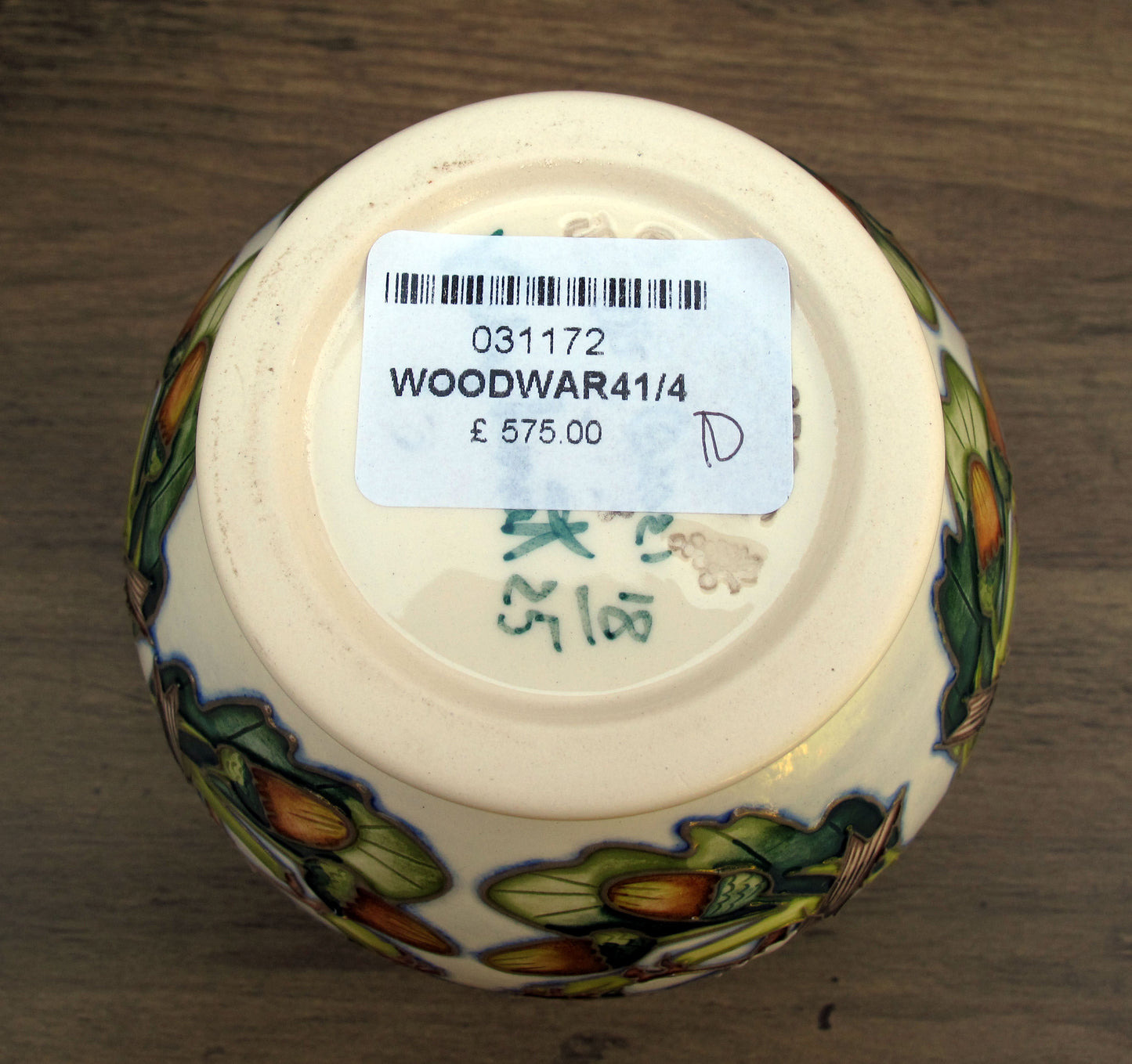 Moorcroft RSPB WOOD WARBLER Vase 41/4 Limited Edition 18/25 Retail Price £575