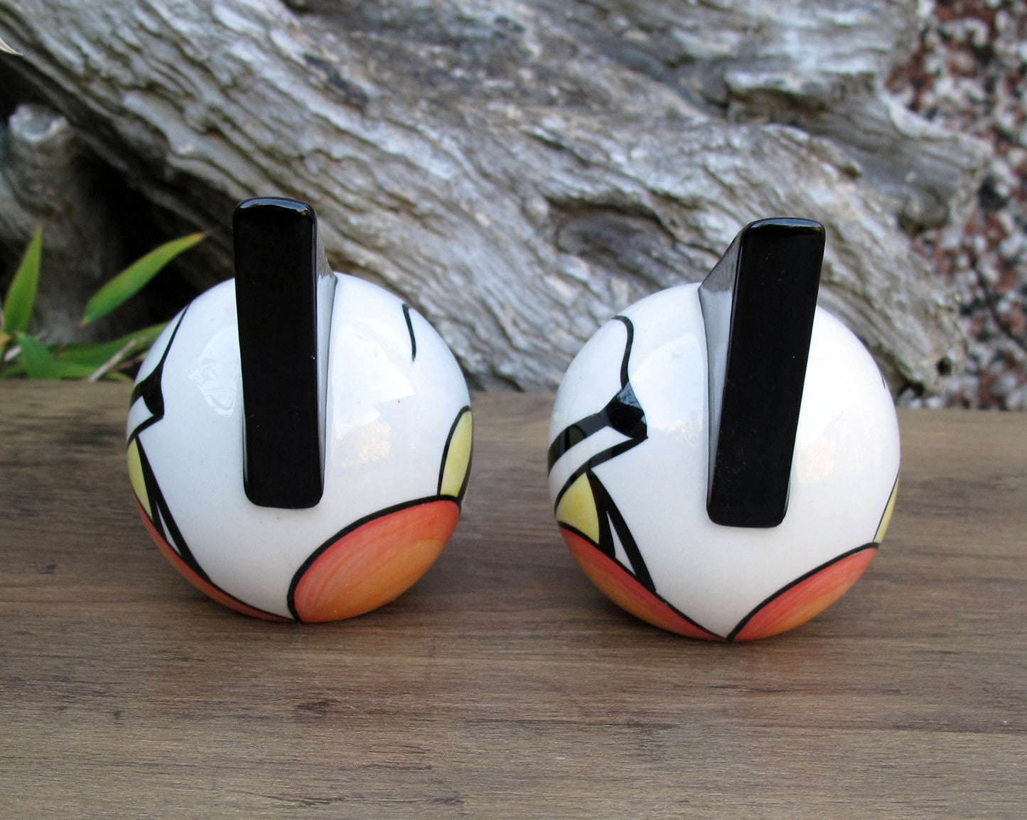 Lorna Bailey Rare COLOURWAY HIGHFIELD CONE CRUETS Available Open Day 25.9.04