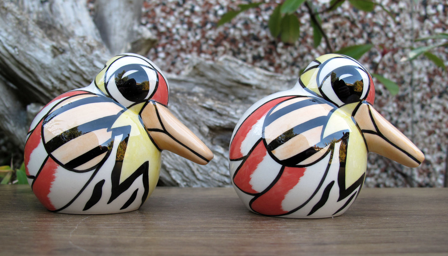 Lorna Bailey RARE PROTOTYPE PAIR OF DUCK CRUETS SALT & PEPPER 2005