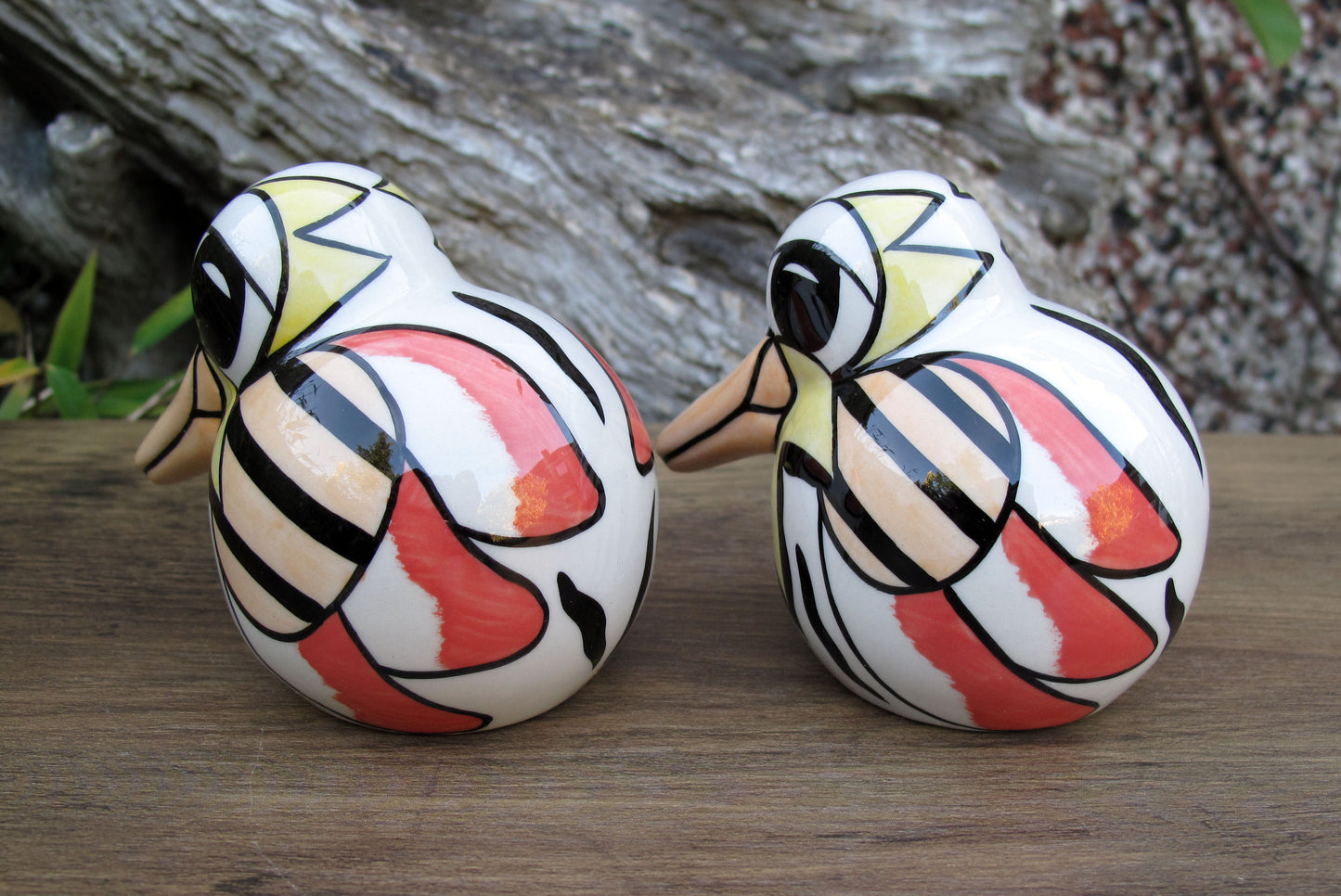 Lorna Bailey RARE PROTOTYPE PAIR OF DUCK CRUETS SALT & PEPPER 2005