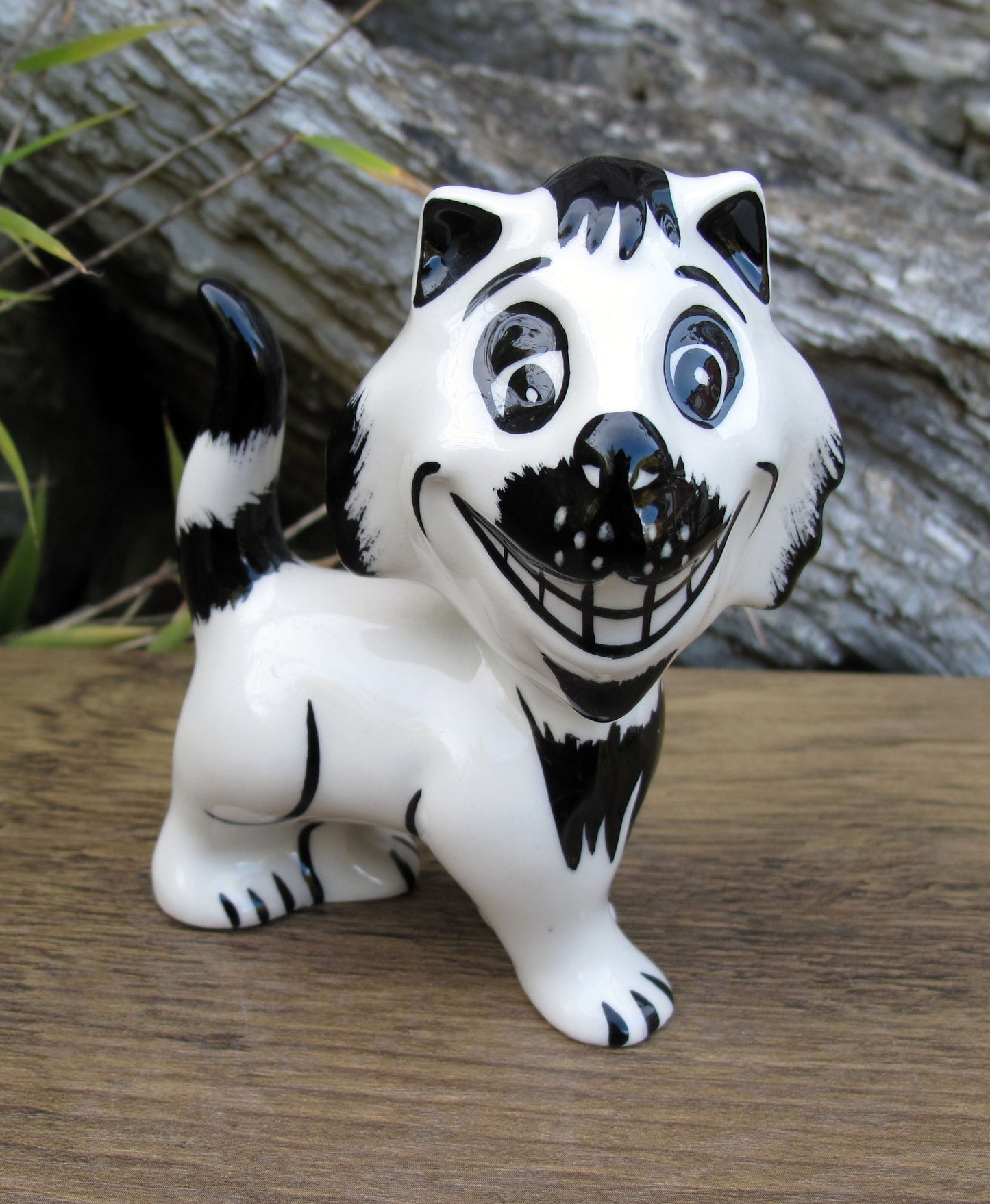 Lorna Bailey Exquisite TINY GNASHER the Cat Limited Edition 2/2 Black & White