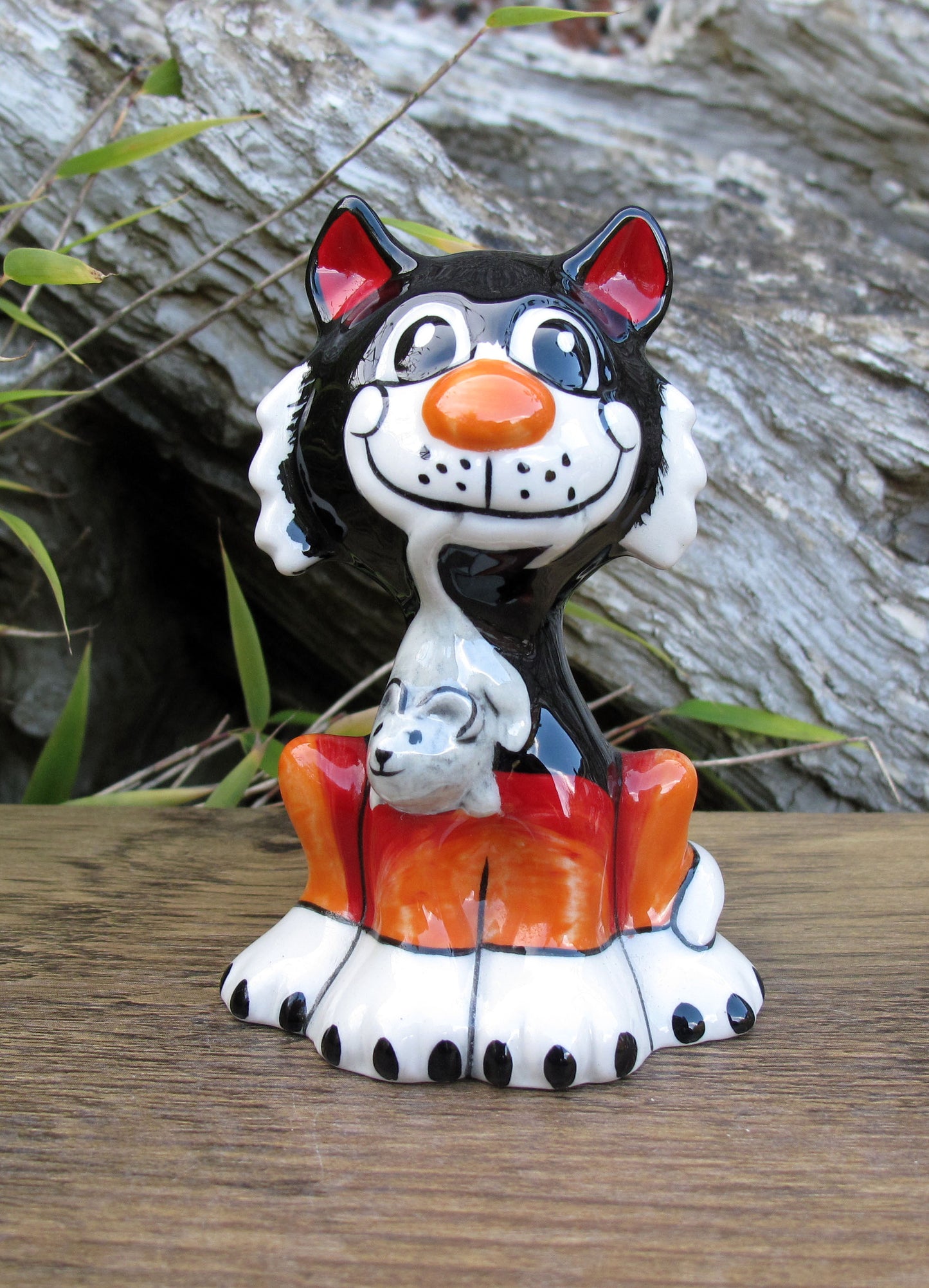 Lorna Bailey TINY RAT CATCHER Cat Limited Edition 1/4 Open Day 07 Signed in Red