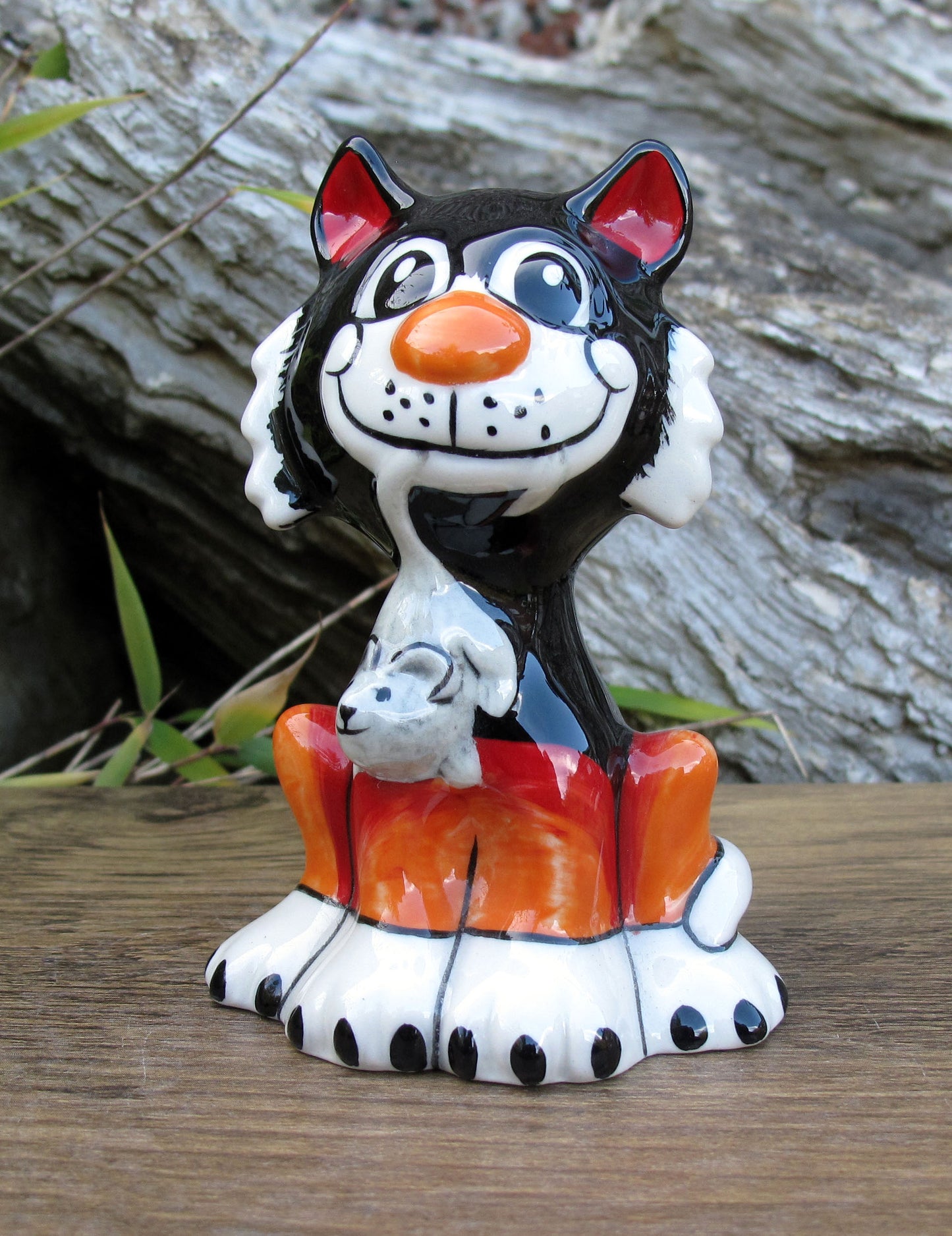 Lorna Bailey TINY RAT CATCHER Cat Limited Edition 1/4 Open Day 07 Signed in Red