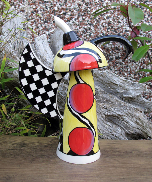 Lorna Bailey Exquisite Rare PROTOTYPE GONZO COFFEE POT AUGUST 2005