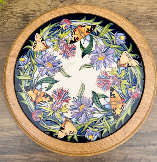Moorcroft Boxed PAINTED LADIES PLQ18 Plaque LIMITED EDITION 2/15 Retail Price £895