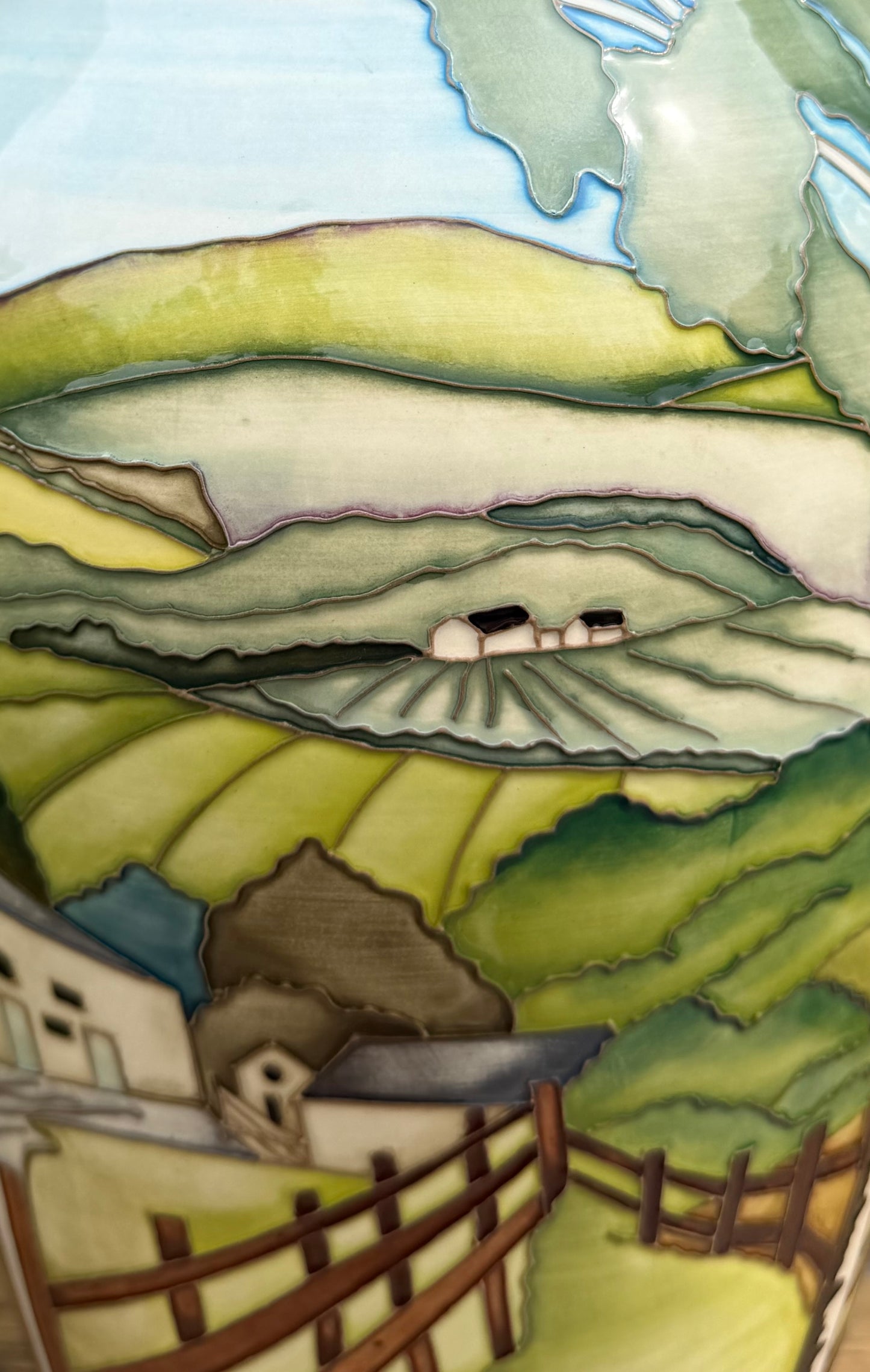 Moorcroft BACK DANE 200/15 Vase Number 9. Retail Price £2680