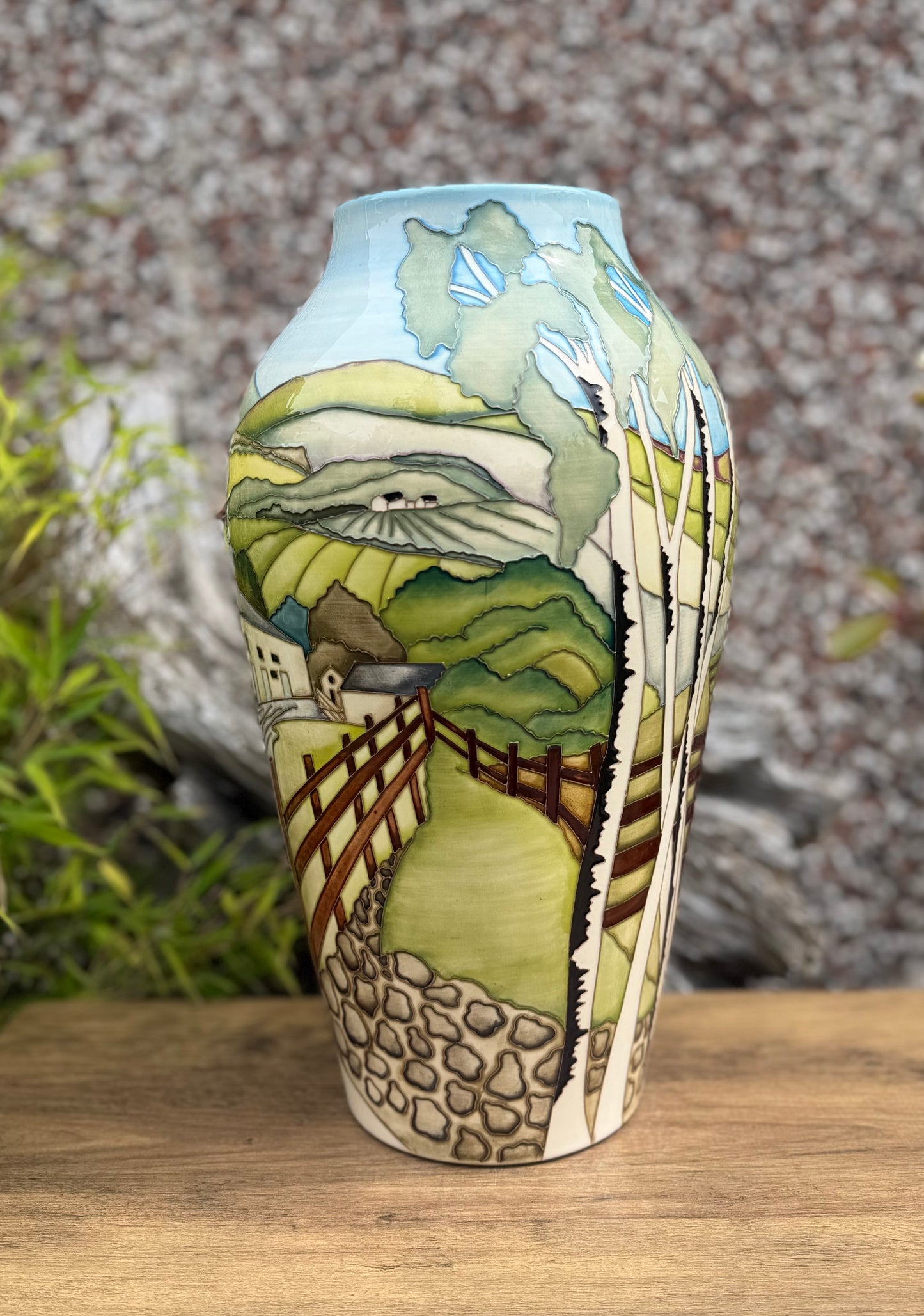 Moorcroft BACK DANE 200/15 Vase Number 9. Retail Price £2680