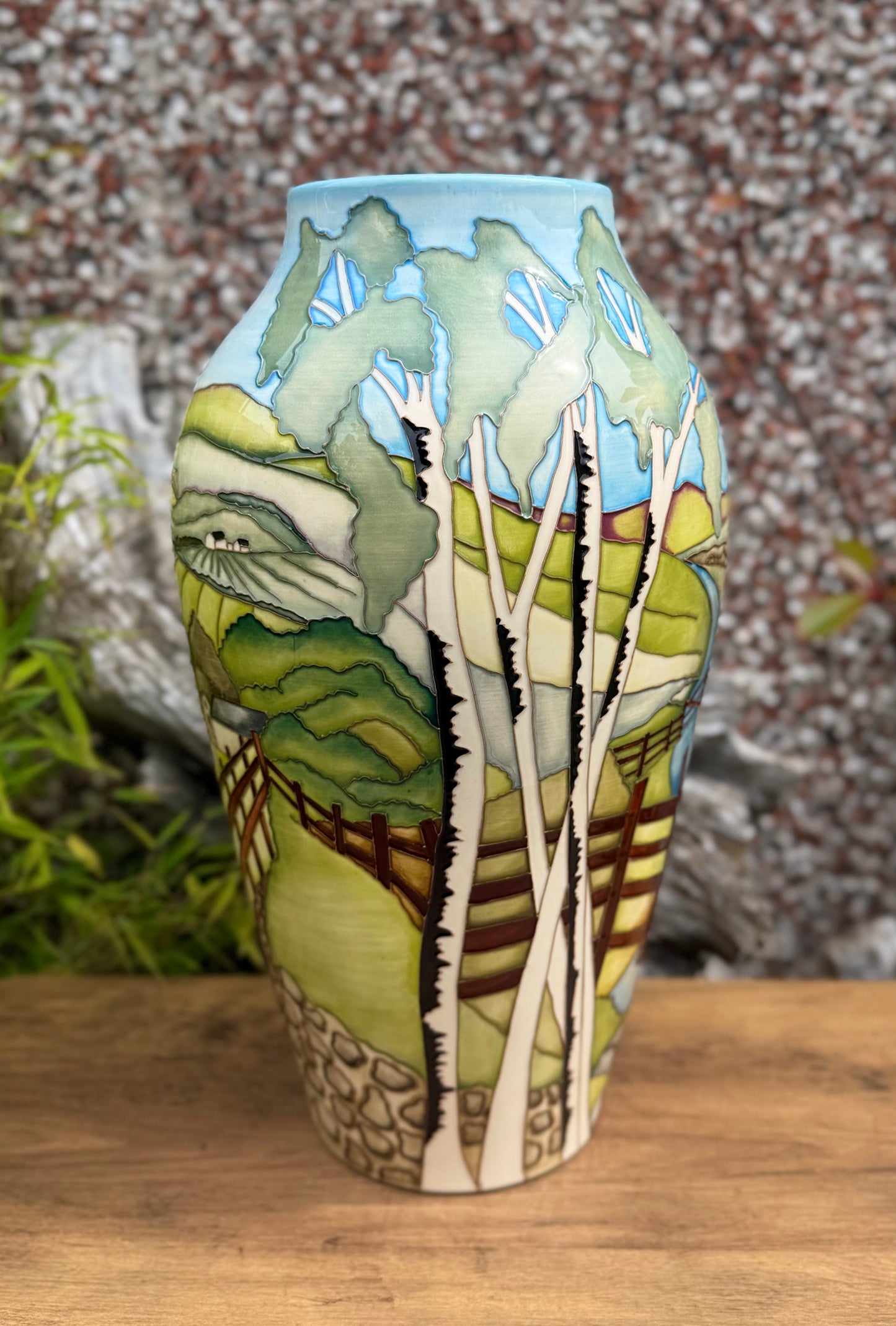 Moorcroft BACK DANE 200/15 Vase Number 9. Retail Price £2680