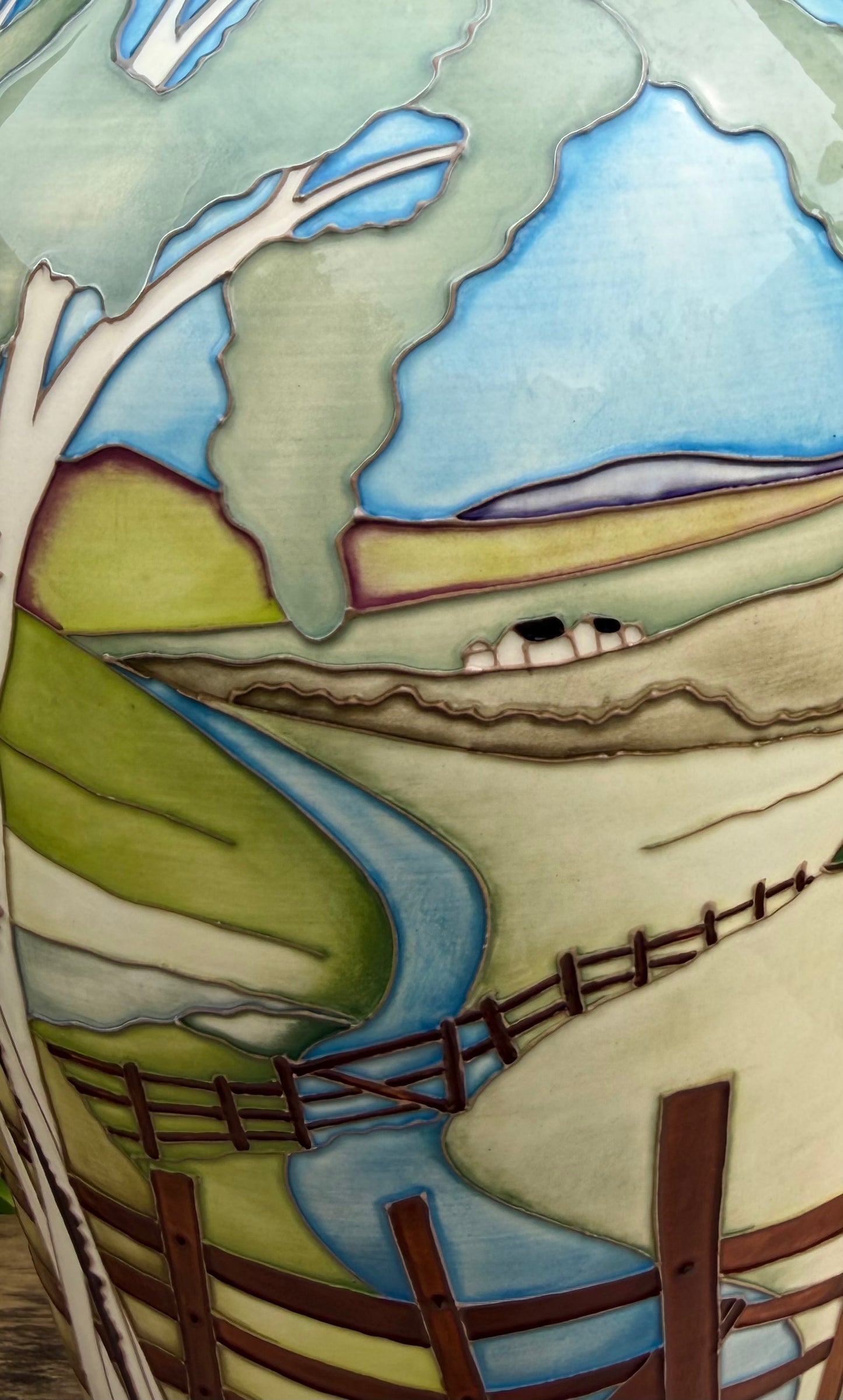 Moorcroft BACK DANE 200/15 Vase Number 9. Retail Price £2680