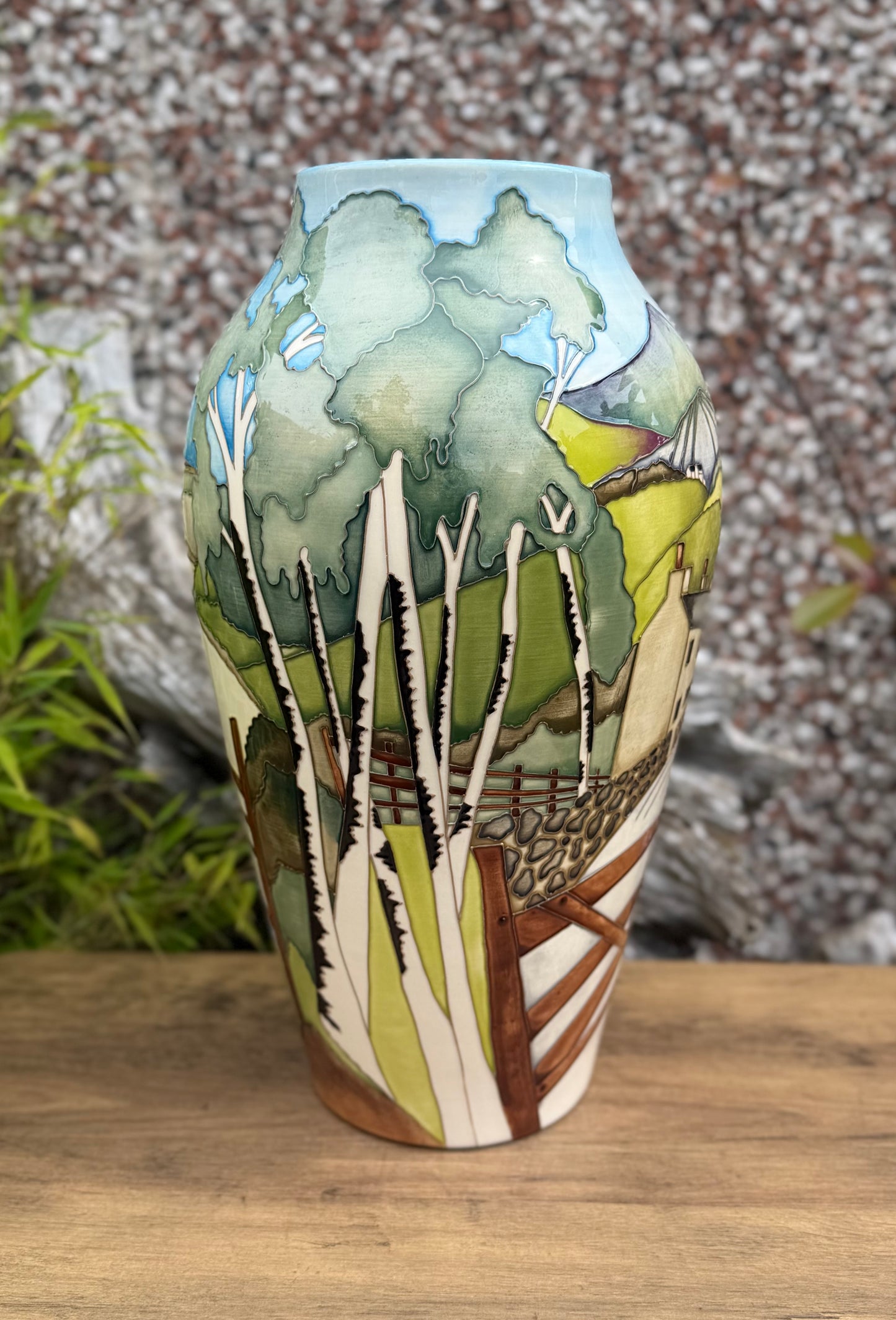 Moorcroft BACK DANE 200/15 Vase Number 9. Retail Price £2680