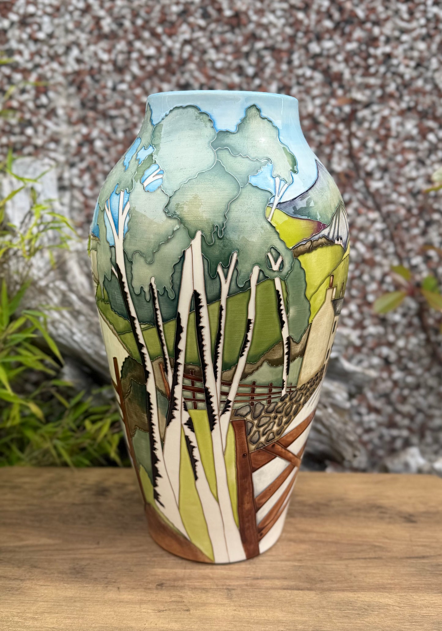 Moorcroft BACK DANE 200/15 Vase Number 9. Retail Price £2680