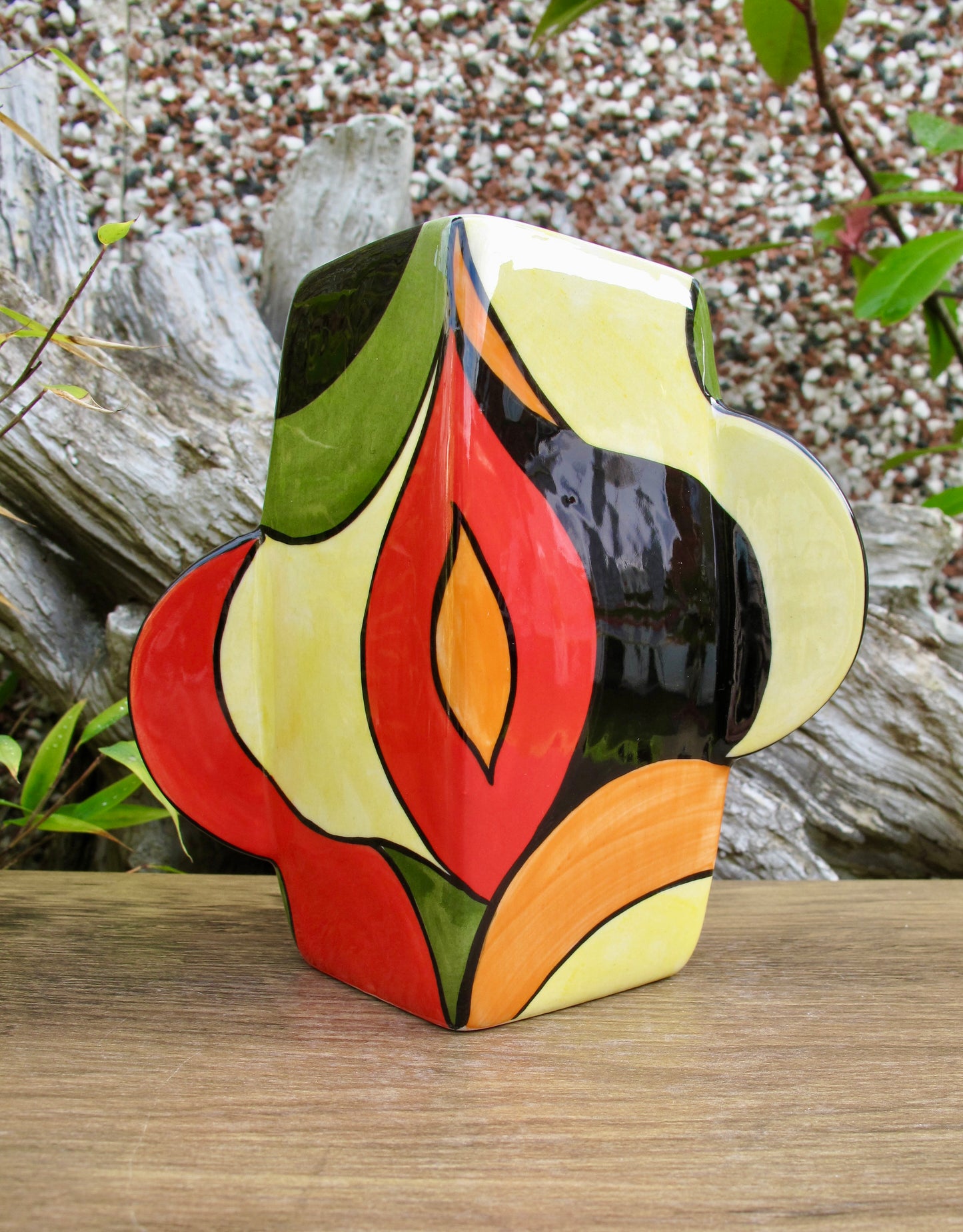 Lorna Bailey PROTOTYPE SMALL DECO VASE OPEN DAY 31/3/2007