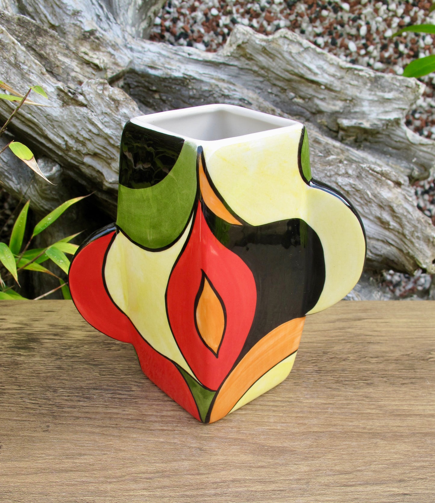 Lorna Bailey PROTOTYPE SMALL DECO VASE OPEN DAY 31/3/2007