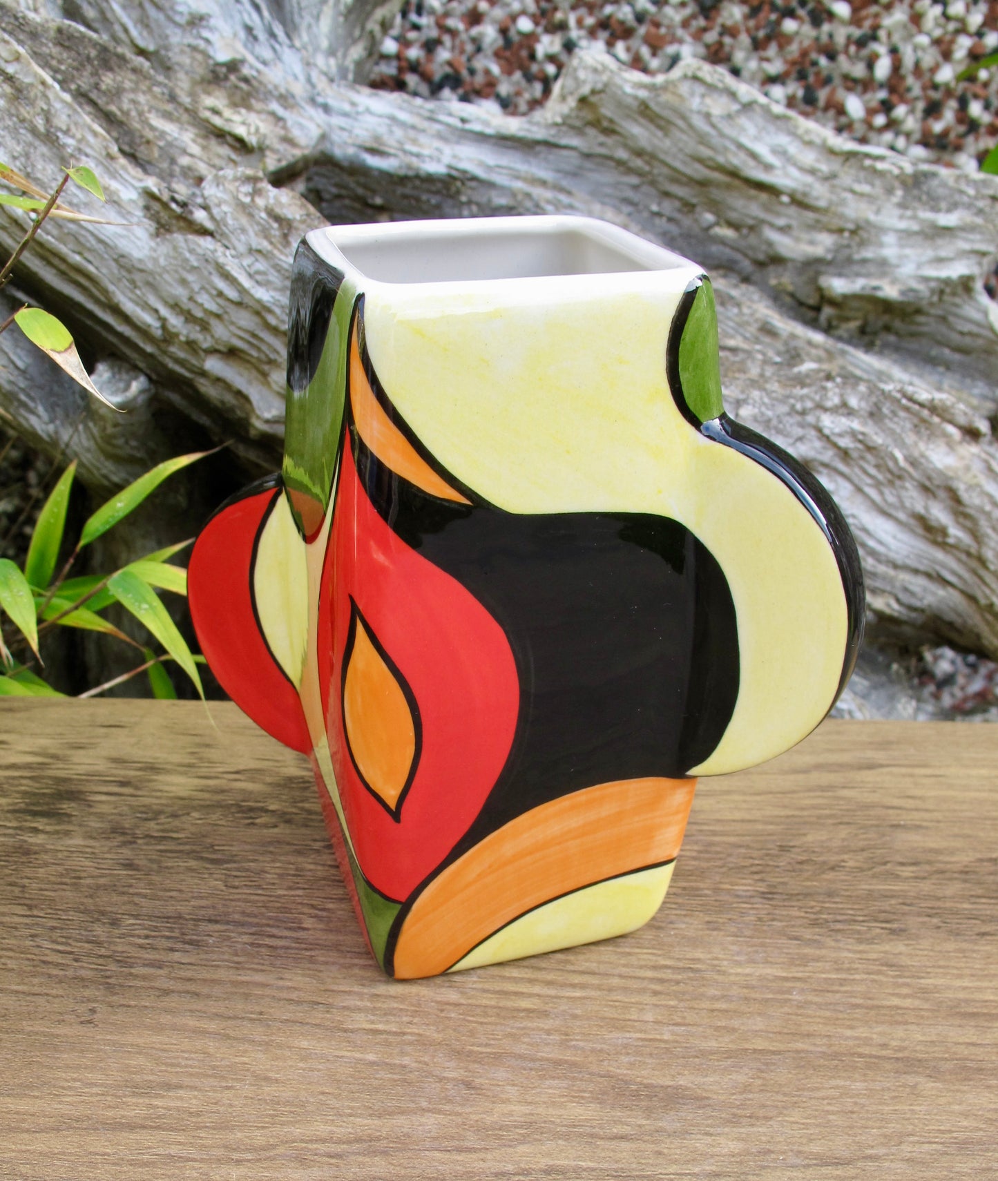 Lorna Bailey PROTOTYPE SMALL DECO VASE OPEN DAY 31/3/2007